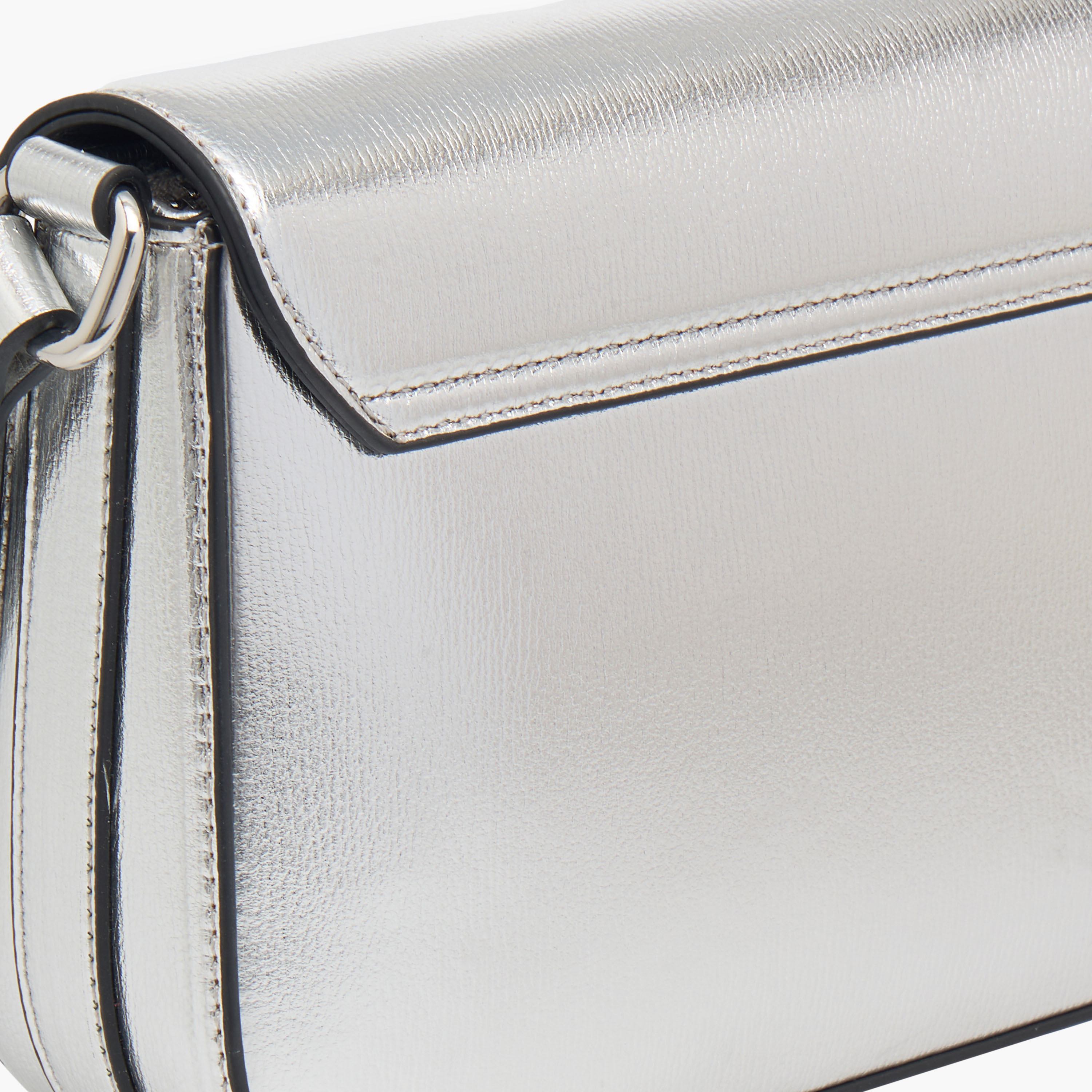 Celeste Metallic Crossbody Bag with Flap Closure and Adjustable Strap-women-bagsandwallets-handbags-image-6