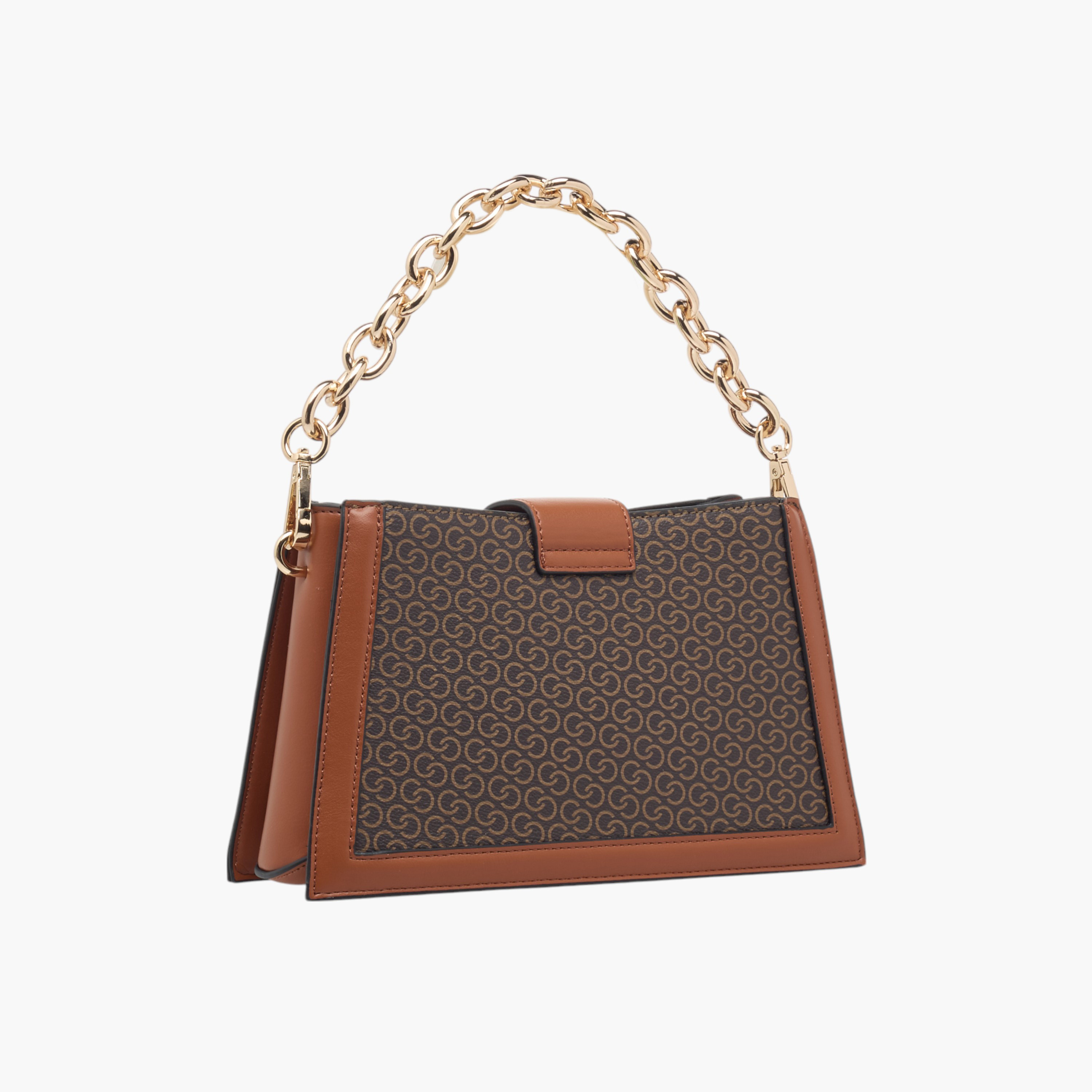شنطة كتف بحزام سلسلة وسحاب إغلاق وطبعات مونوجرام من سيليست-women-bagsandwallets-handbags-image-4