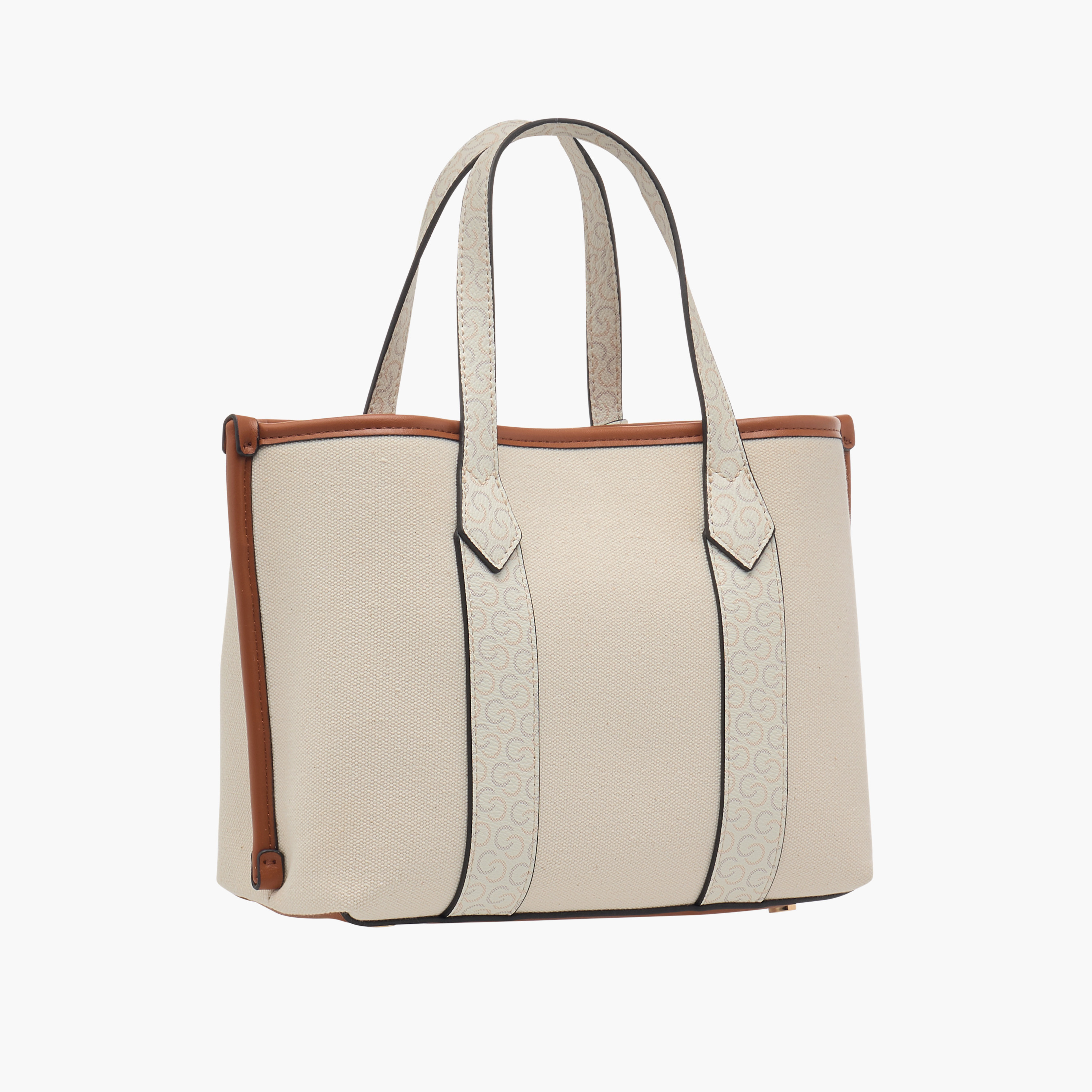 Celeste Monogram Textured Tote Bag with Double Handles and Detachable Strap-women-bagsandwallets-handbags-image-4