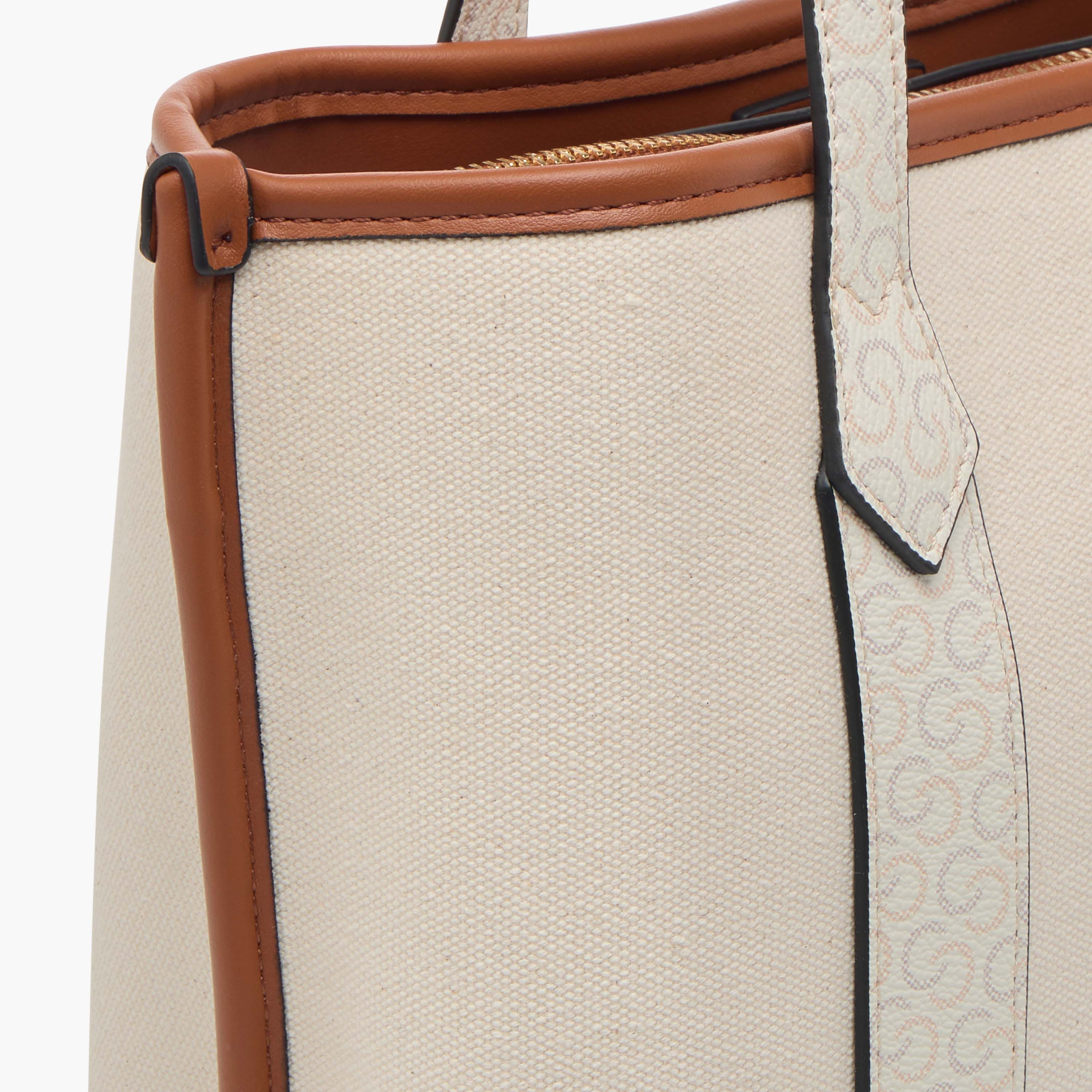 Celeste Monogram Textured Tote Bag with Double Handles and Detachable Strap-women-bagsandwallets-handbags-image-6