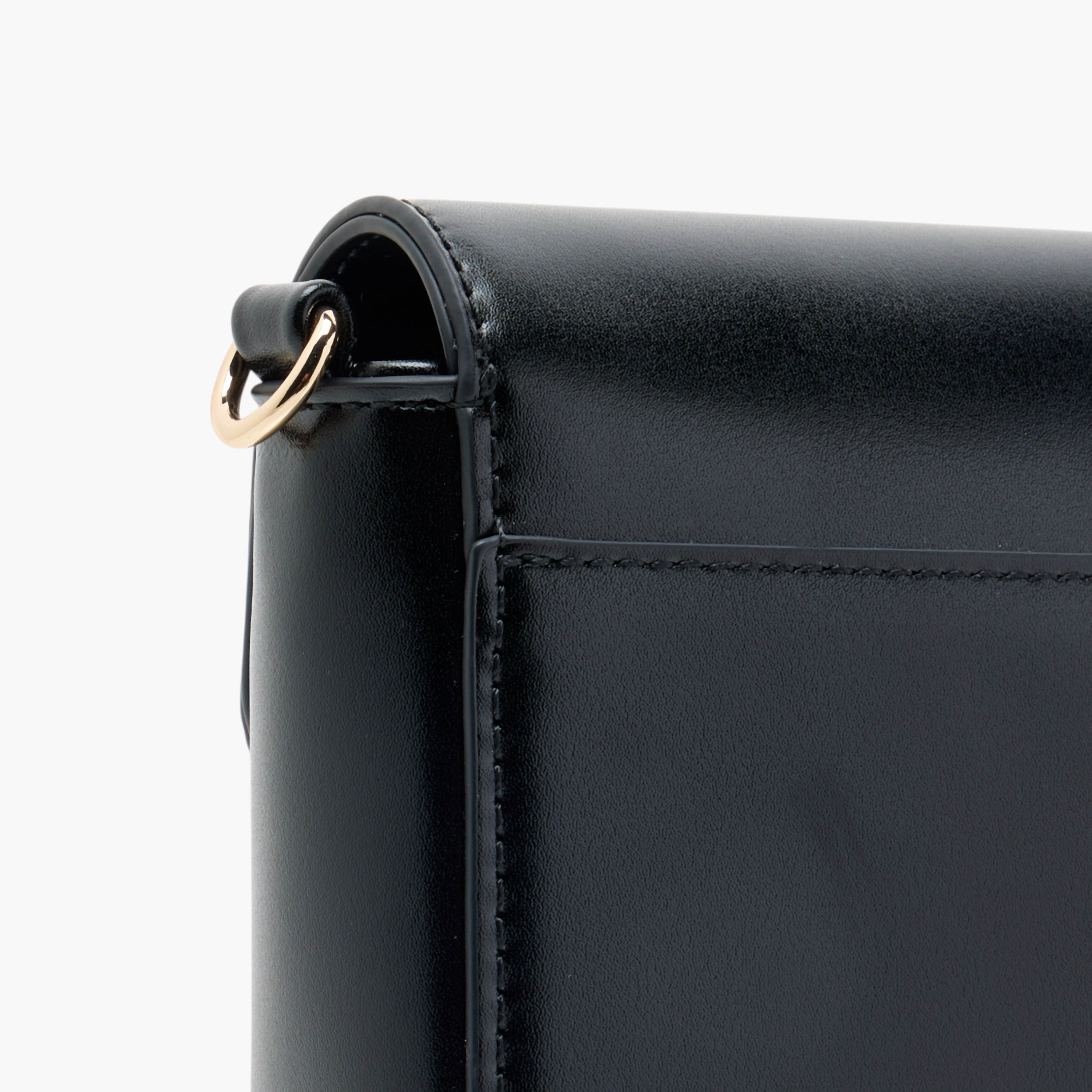 Elle Logo Accent Crossbody Bag with Chain Strap and Button Closure-women-bagsandwallets-handbags-image-6