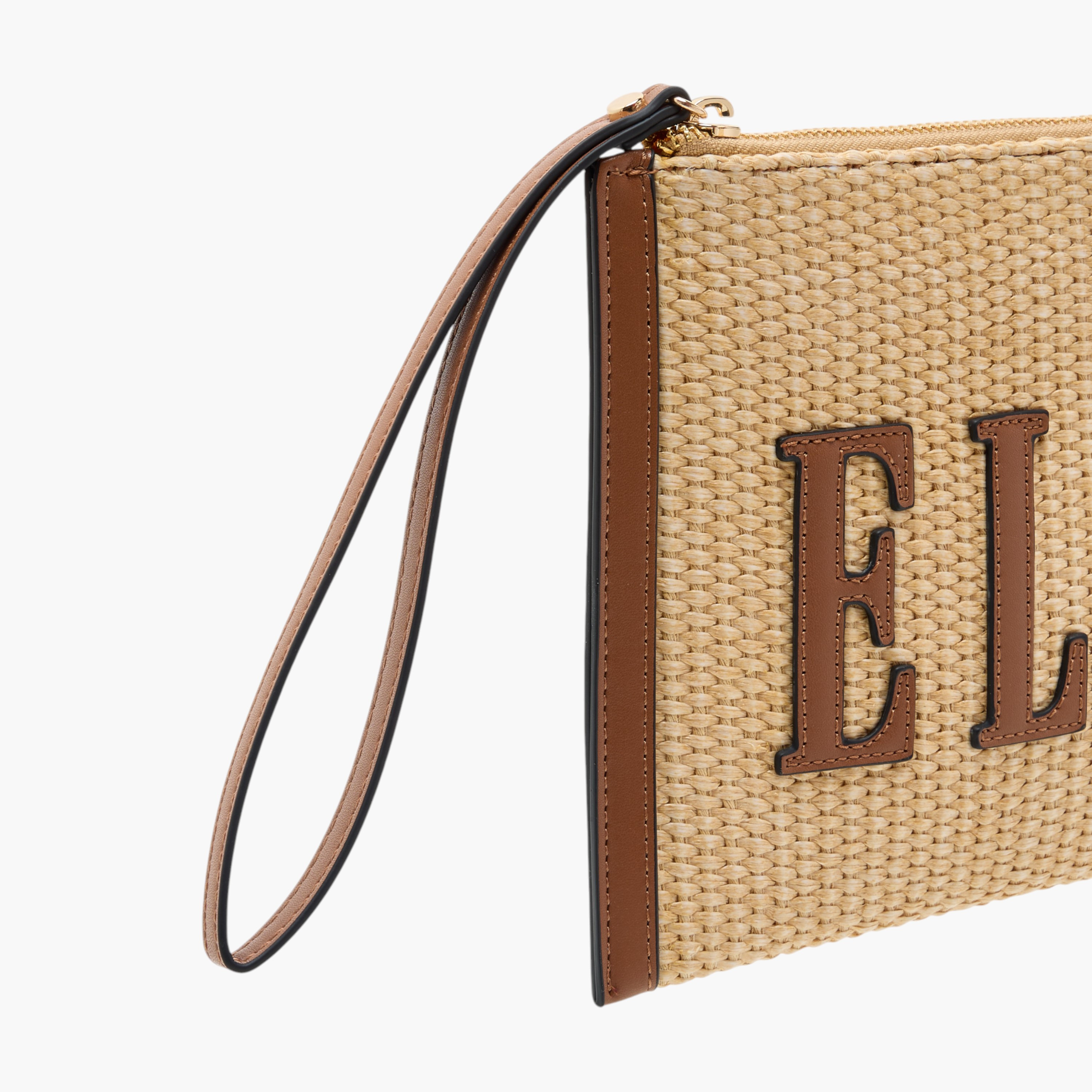 شنطة كلاتش بتفاصيل شعار وسحّاب وحلقة معصم من إيل-women-bagsandwallets-handbags-image-5
