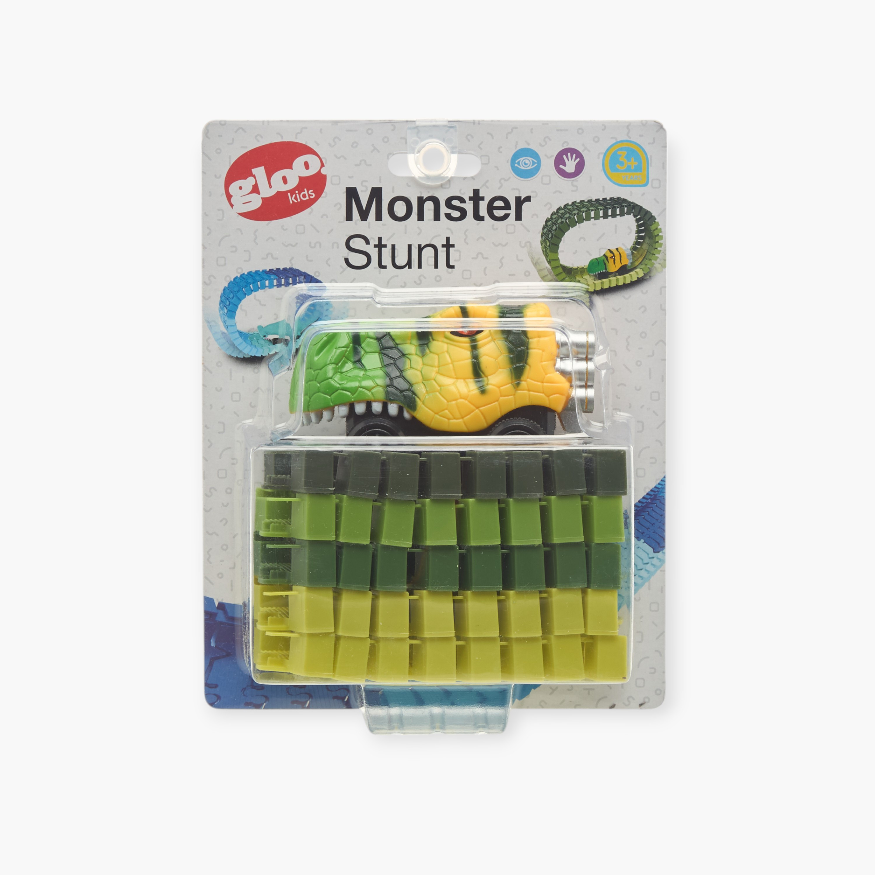 مجموعة لعب مركبة مونستر ستانت ومسار من جلو-toys-playvehicles-cars-image-1