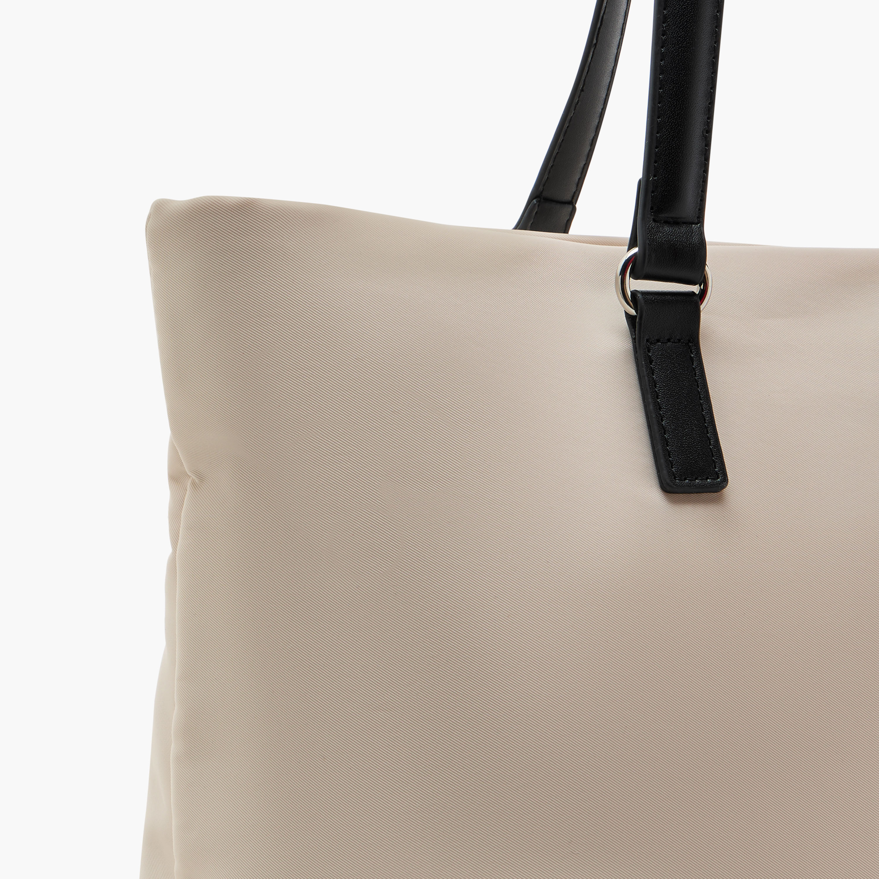Lee Cooper Logo Print Tote Bag with Double Handles and Zip Closure-women-bagsandwallets-handbags-image-5