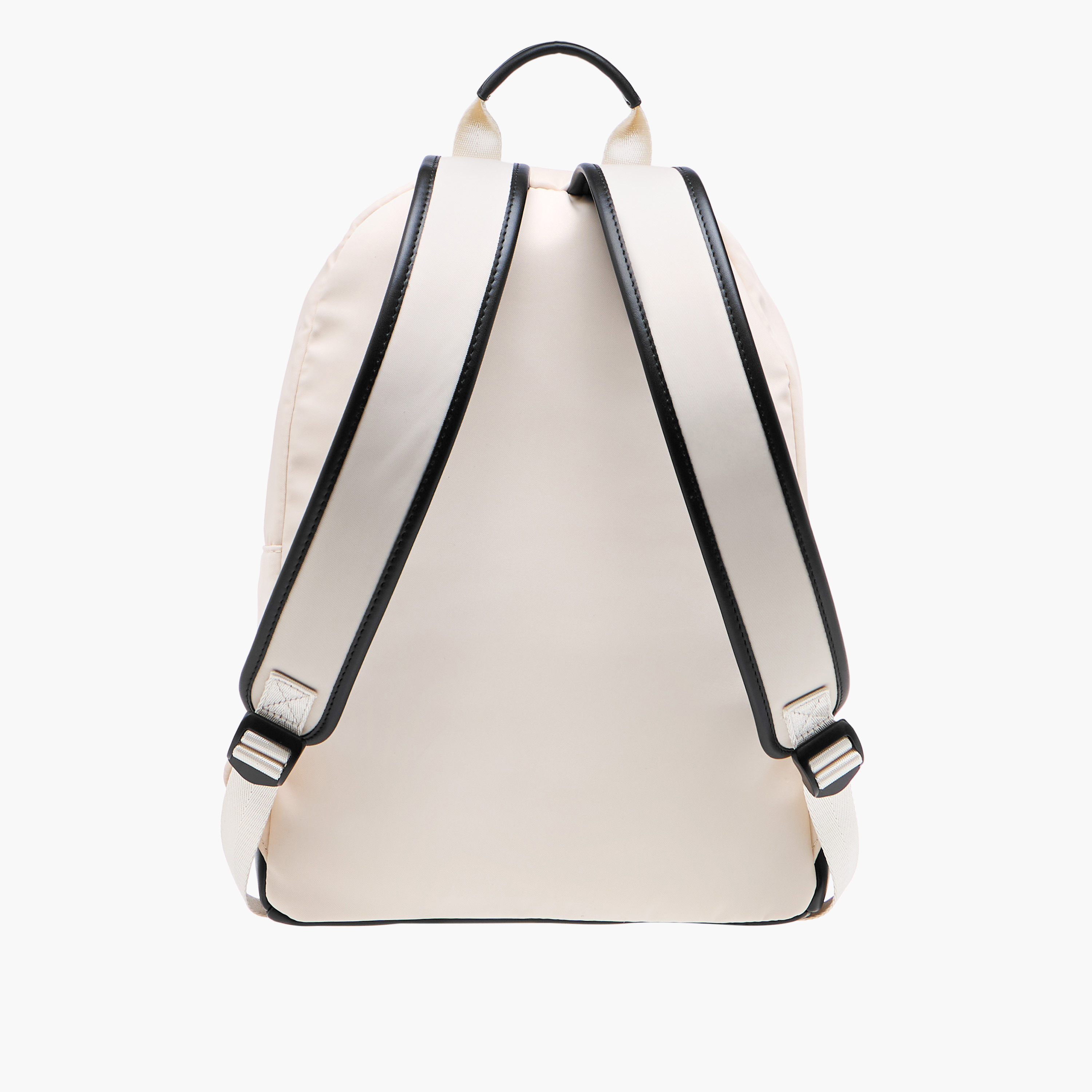 Lee Cooper Panelled Backpack with Zip Closure and Adjustable Strap - 29x15x40 cm-men-bags-image-3