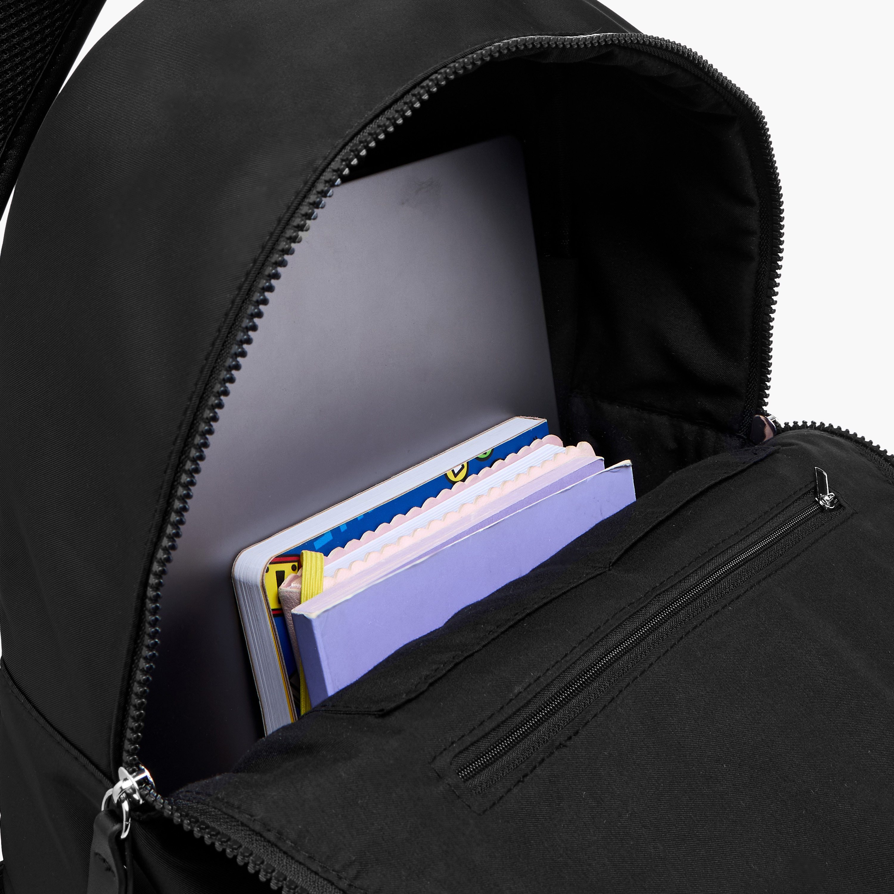 Lee Cooper Panelled Backpack with Zip Closure and Adjustable Strap - 29x15x40 cm-men-bags-image-6