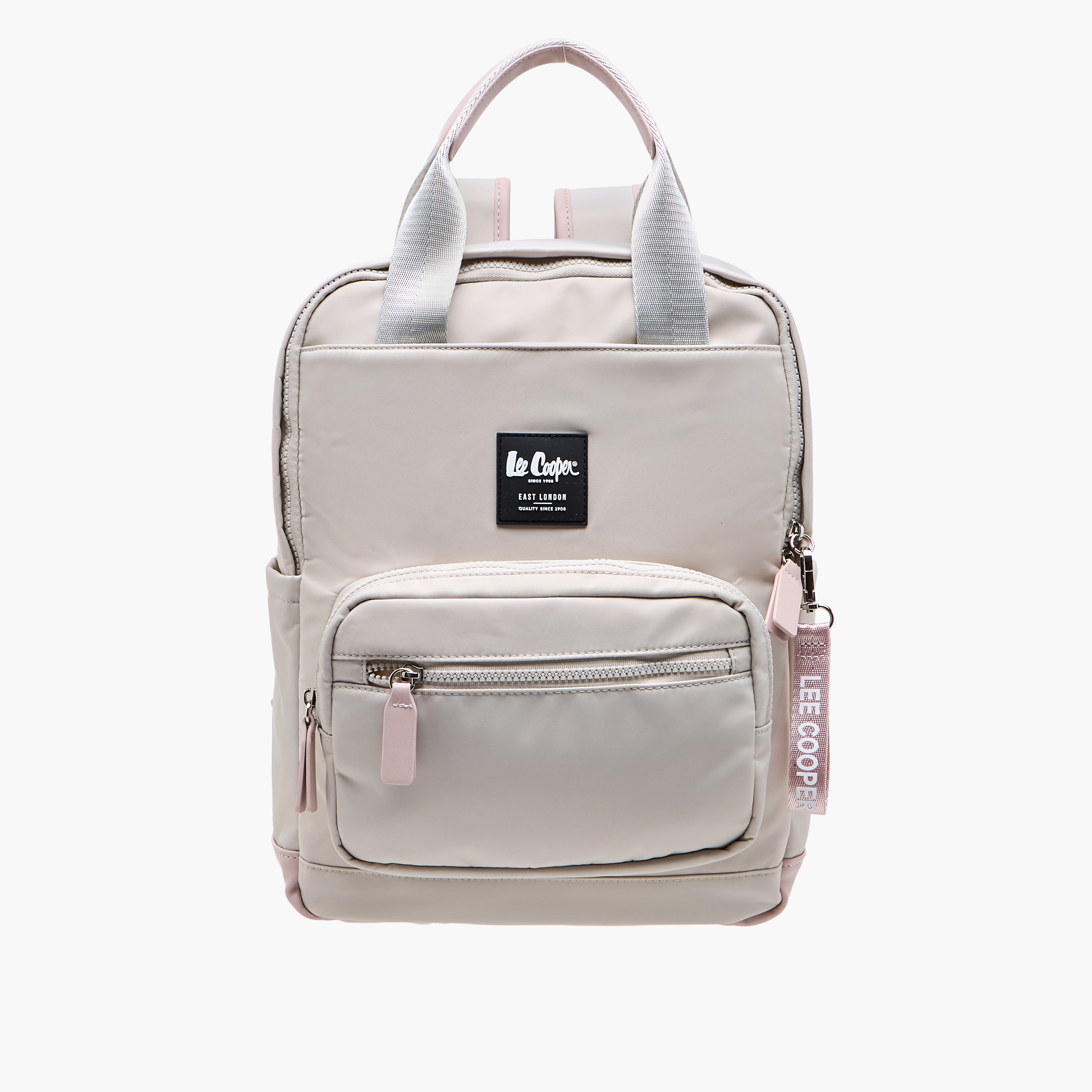 شنطة ظهر سادة بحزام قابل للتعديل وسحاب إغلاق من لي كوبر - 34x12x40 سم-women-bagsandwallets-backpacks-image-1