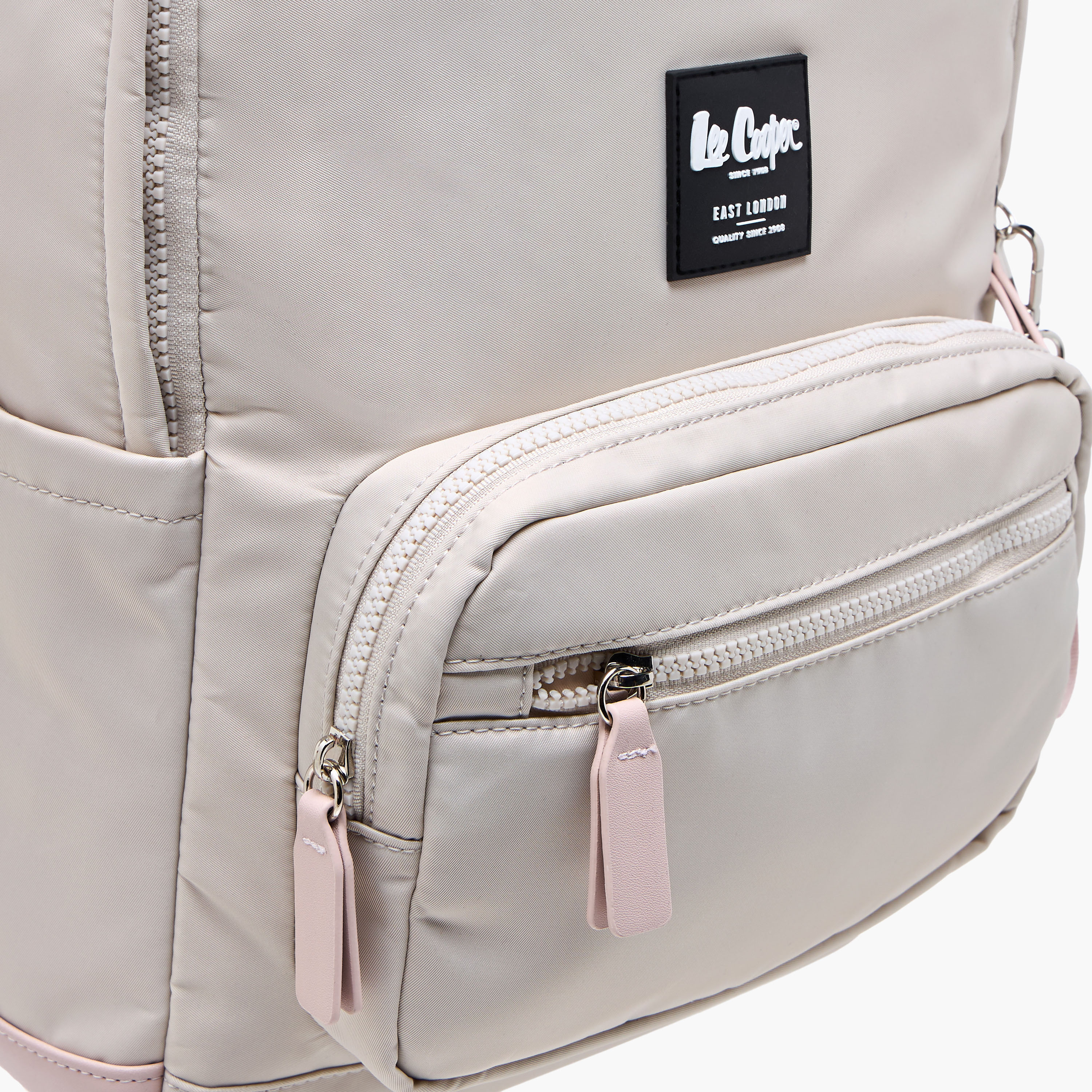 شنطة ظهر سادة بحزام قابل للتعديل وسحاب إغلاق من لي كوبر - 34x12x40 سم-women-bagsandwallets-backpacks-image-4