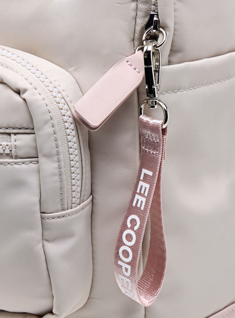 شنطة ظهر سادة بحزام قابل للتعديل وسحاب إغلاق من لي كوبر - 34x12x40 سم-women-bagsandwallets-backpacks-image-5