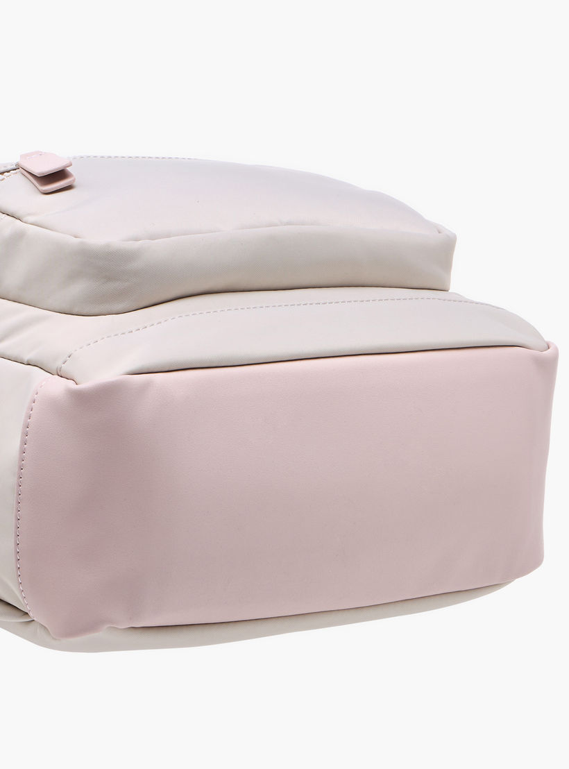 شنطة ظهر سادة بحزام قابل للتعديل وسحاب إغلاق من لي كوبر - 34x12x40 سم-women-bagsandwallets-backpacks-image-6