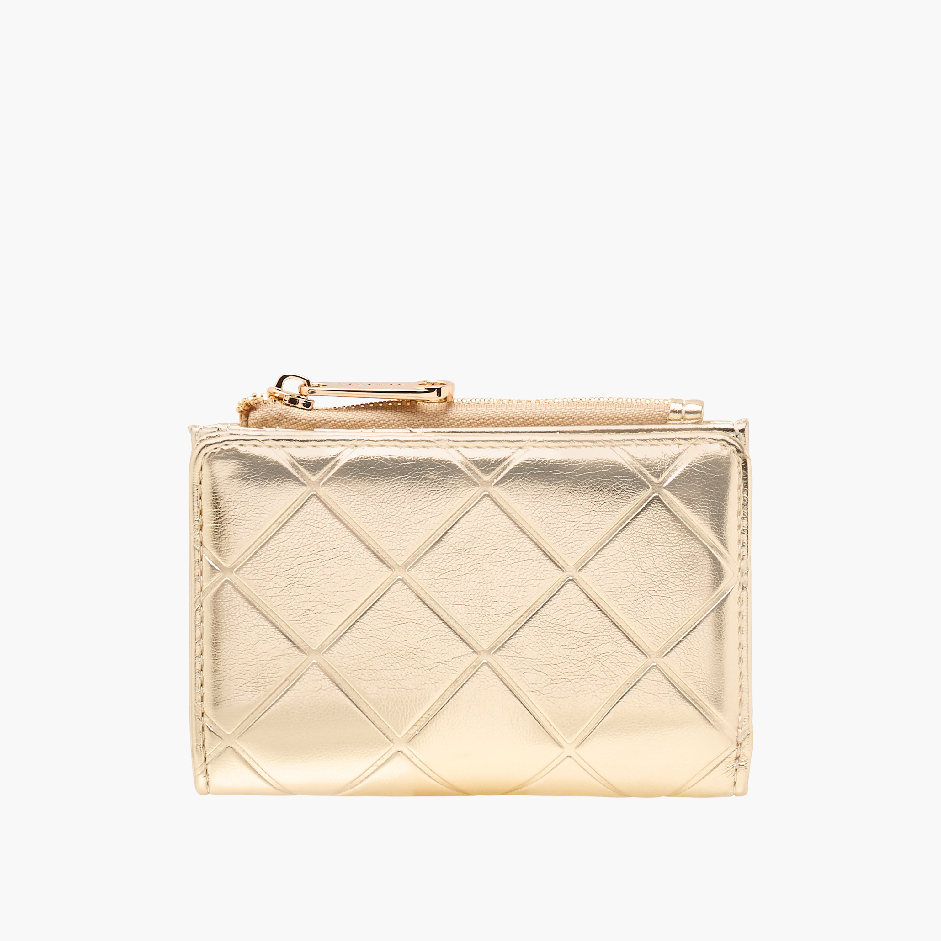 Celeste Quilted Bi-Fold Wallet with Zip Closure-women-bagsandwallets-wallets-image-1