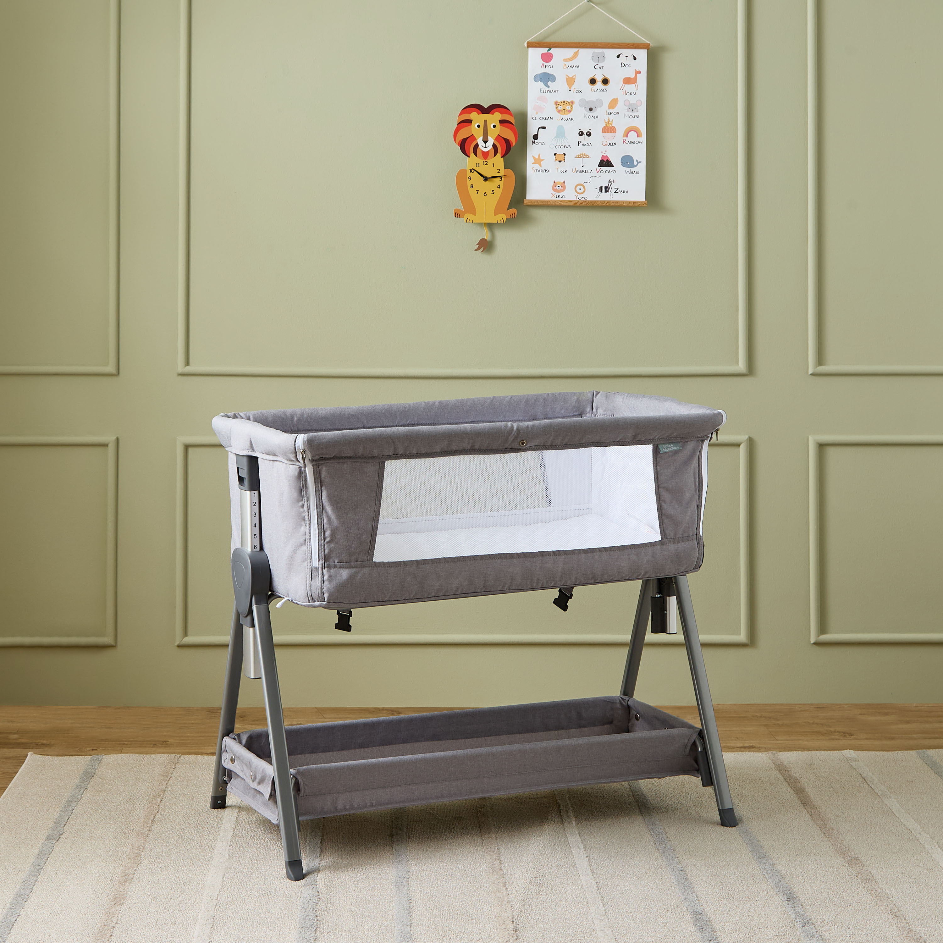 Little Bloomers Side Bed Bassinet with Mosquito Net-baby-nursery-furniture-cribsandbeds-bassinets-image-2