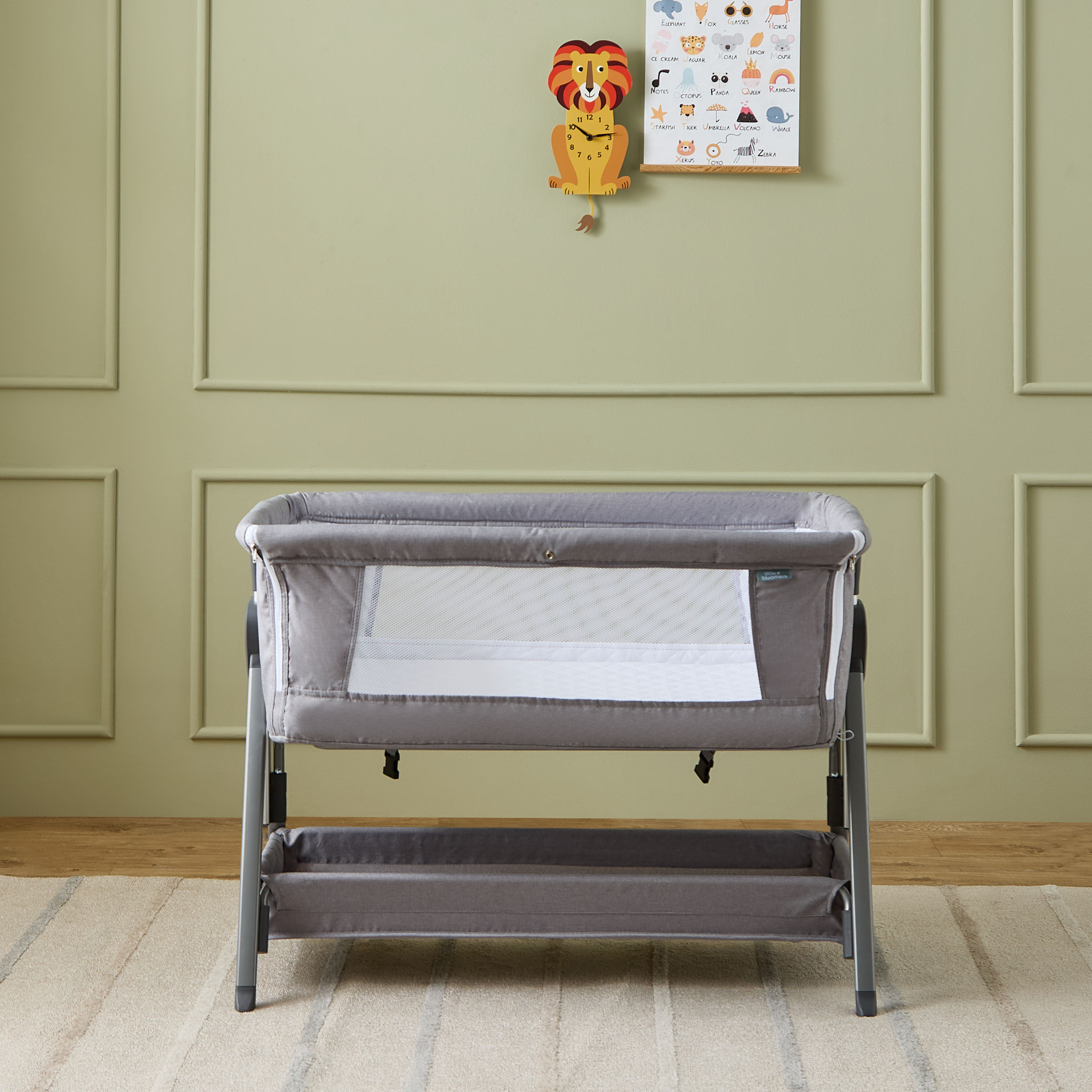 Little Bloomers Side Bed Bassinet with Mosquito Net-baby-nursery-furniture-cribsandbeds-bassinets-image-5