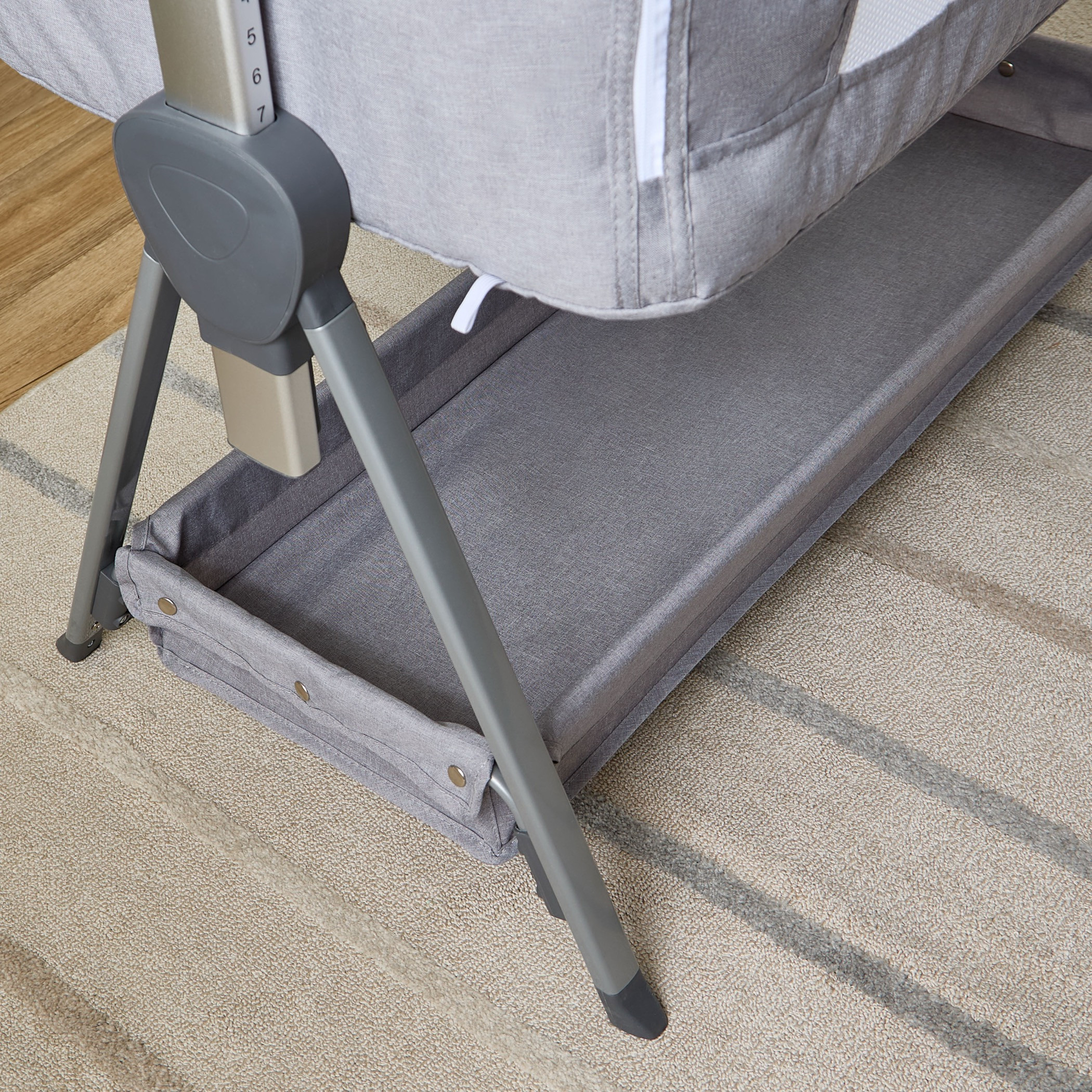 Little Bloomers Side Bed Bassinet with Mosquito Net-baby-nursery-furniture-cribsandbeds-bassinets-image-7