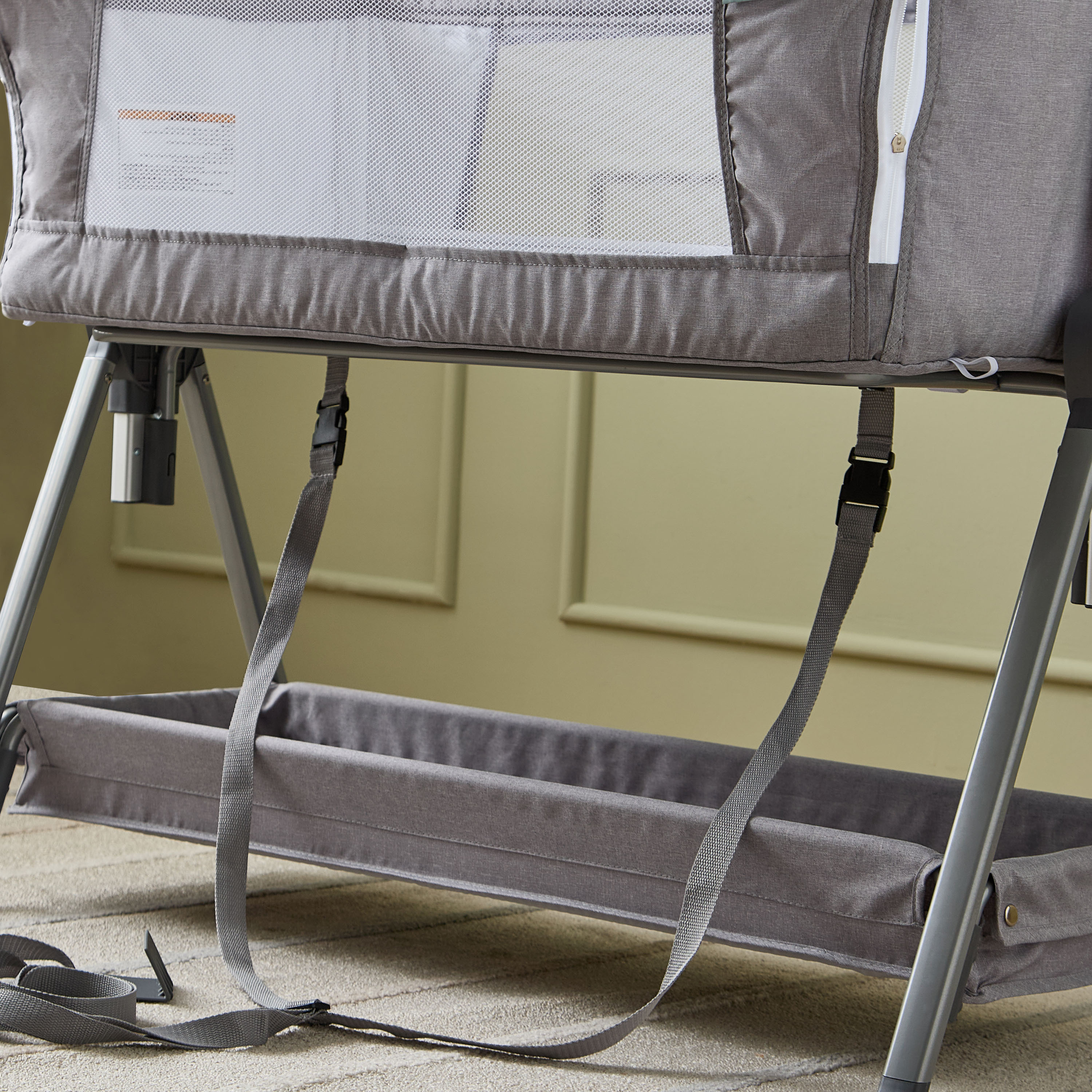 Little Bloomers Side Bed Bassinet with Mosquito Net-baby-nursery-furniture-cribsandbeds-bassinets-image-8