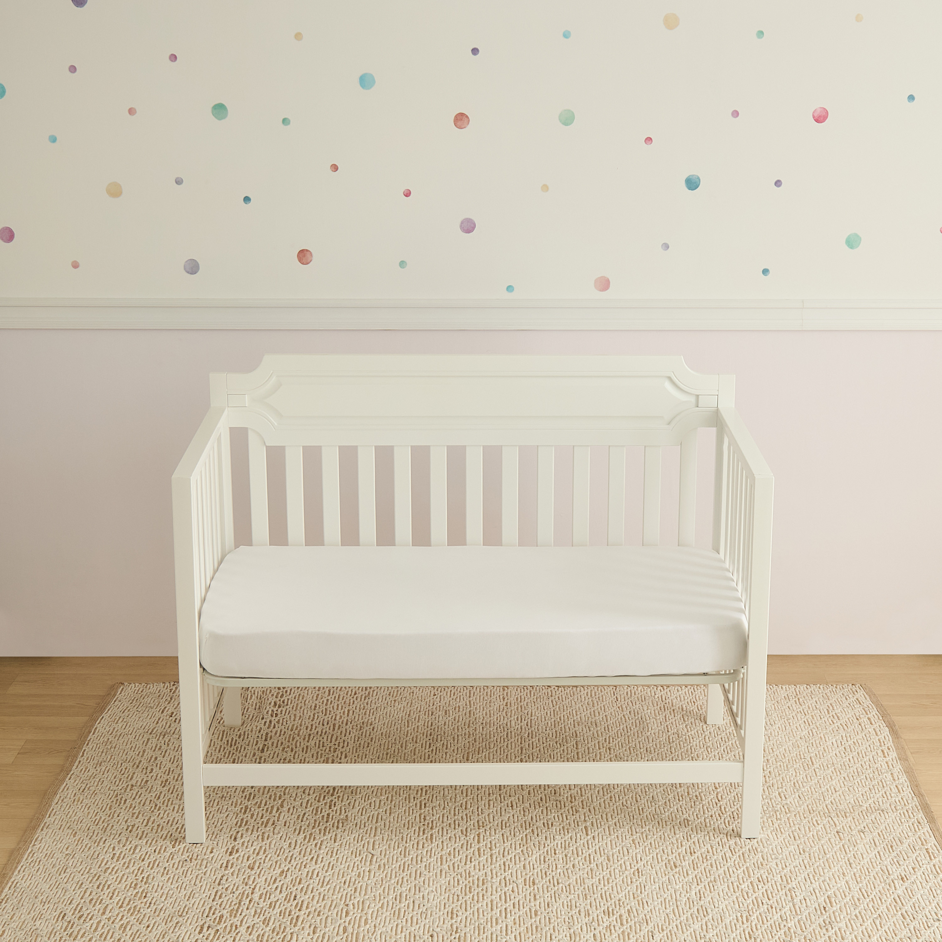 Juniors Solid Fitted Sheet - 70x130x20 cm-baby-nursery-babybedding-image-1