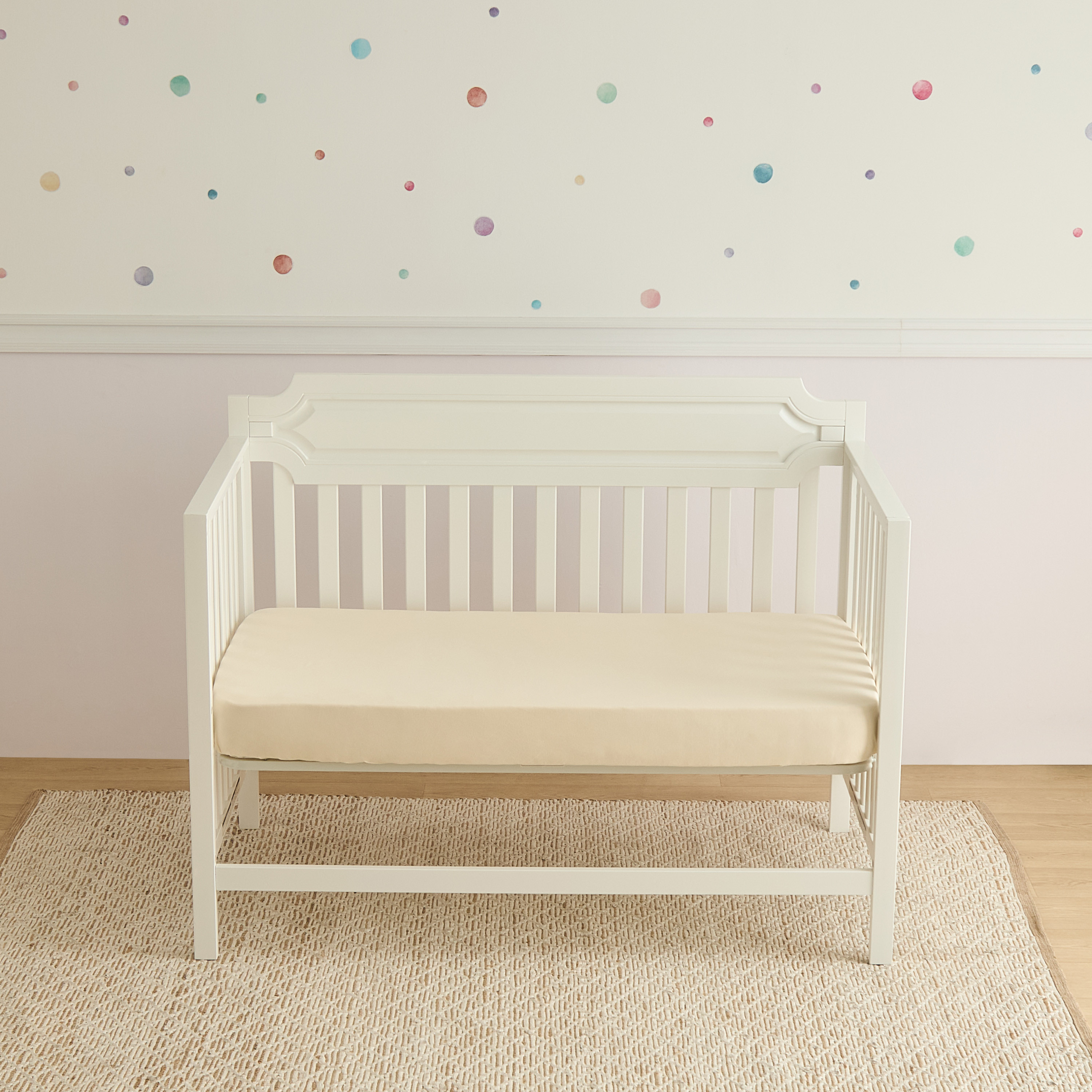 Juniors Solid Fitted Sheet - 70x130x20 cm-baby-nursery-babybedding-image-1