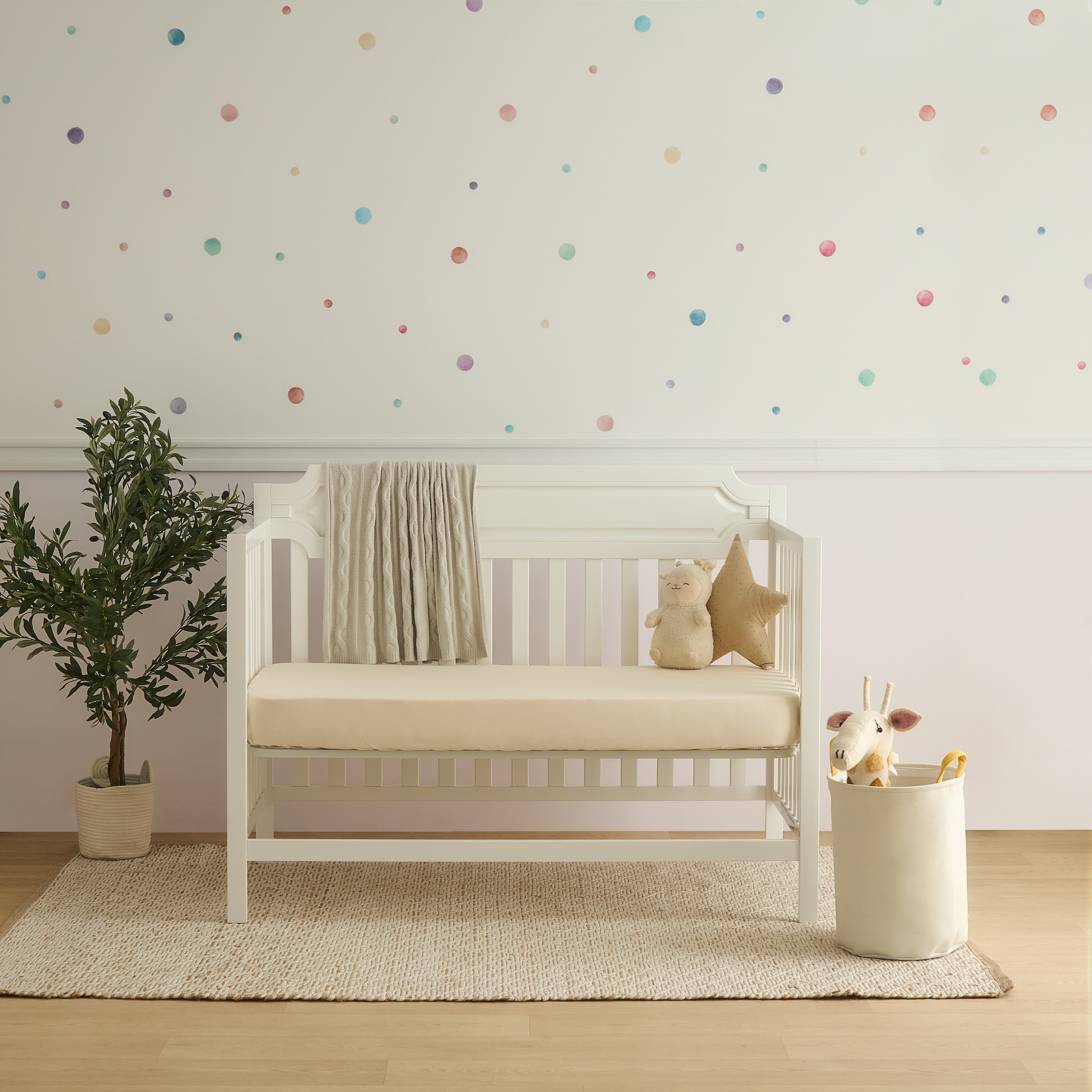 Juniors Solid Fitted Sheet - 70x130x20 cm-baby-nursery-babybedding-image-5