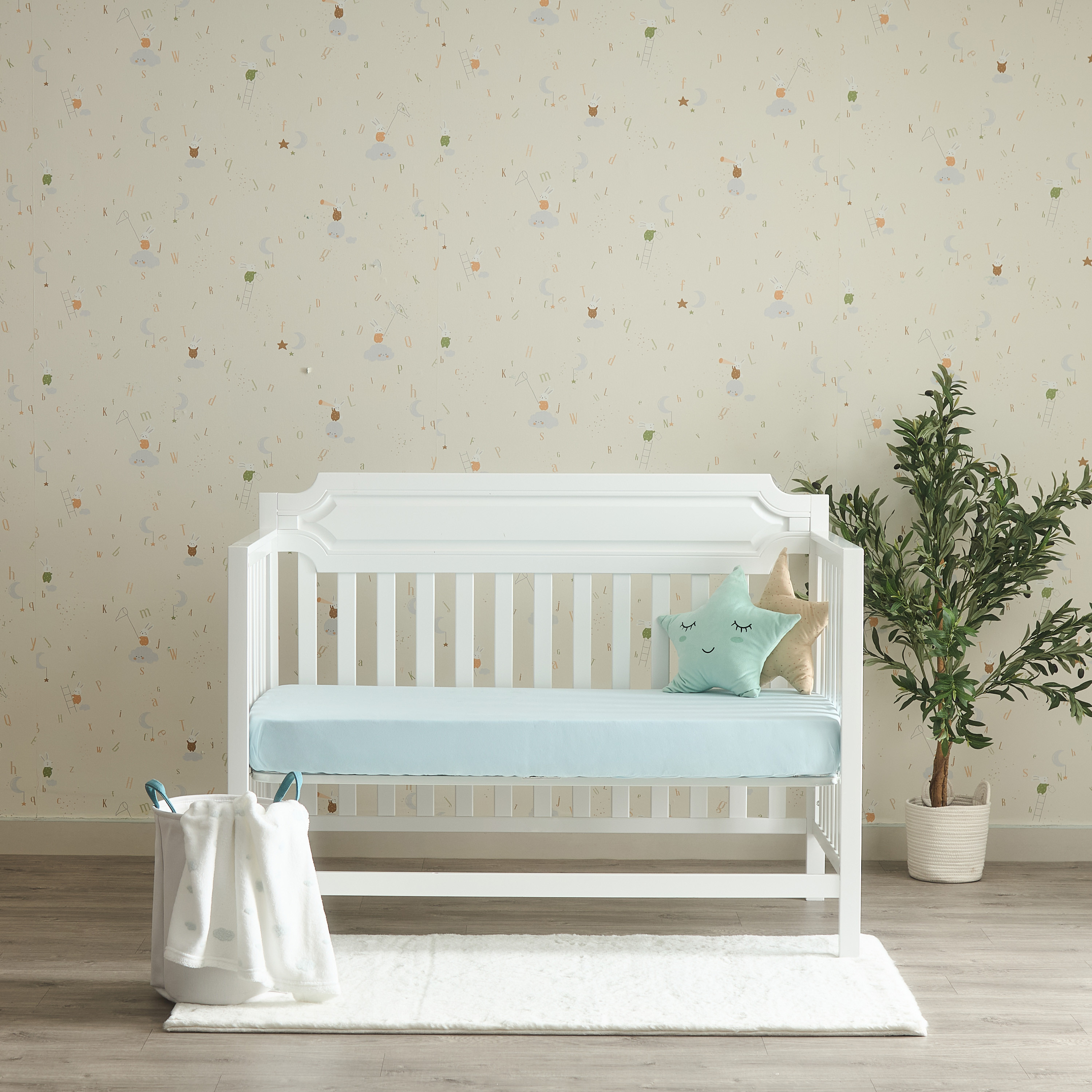 Juniors Solid Fitted Sheet - 70x130x20 cm-baby-nursery-babybedding-image-5