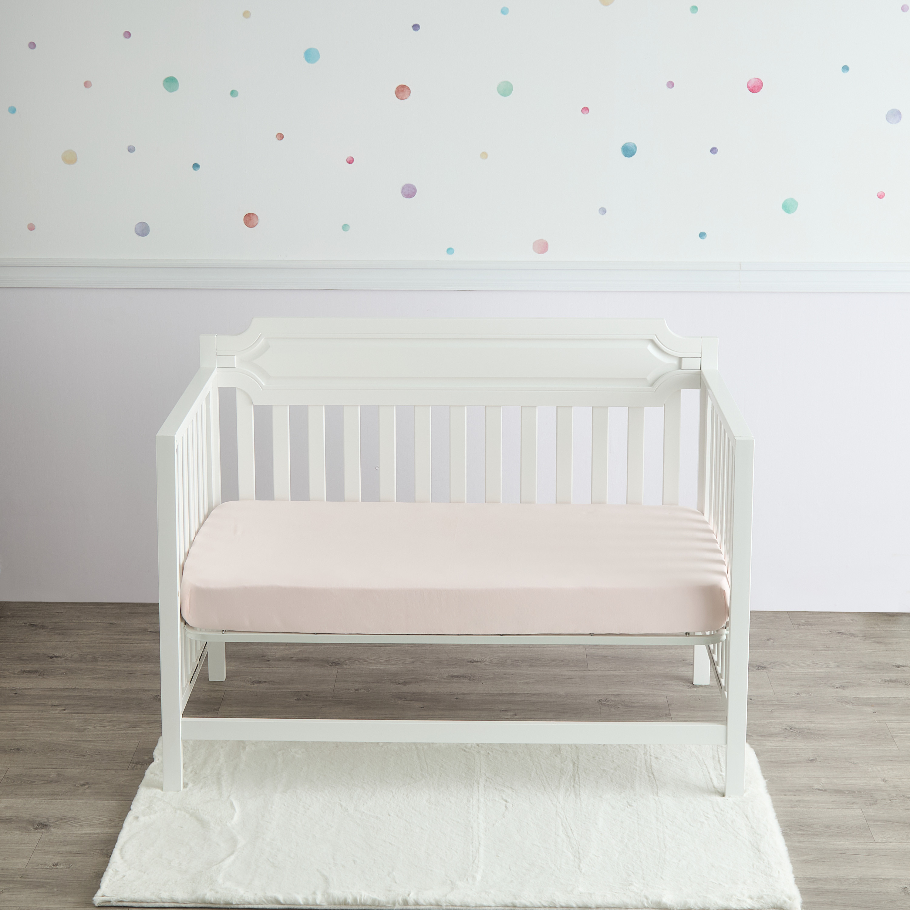 Juniors Solid Fitted Sheet - 70x130x20 cm-baby-nursery-babybedding-image-1