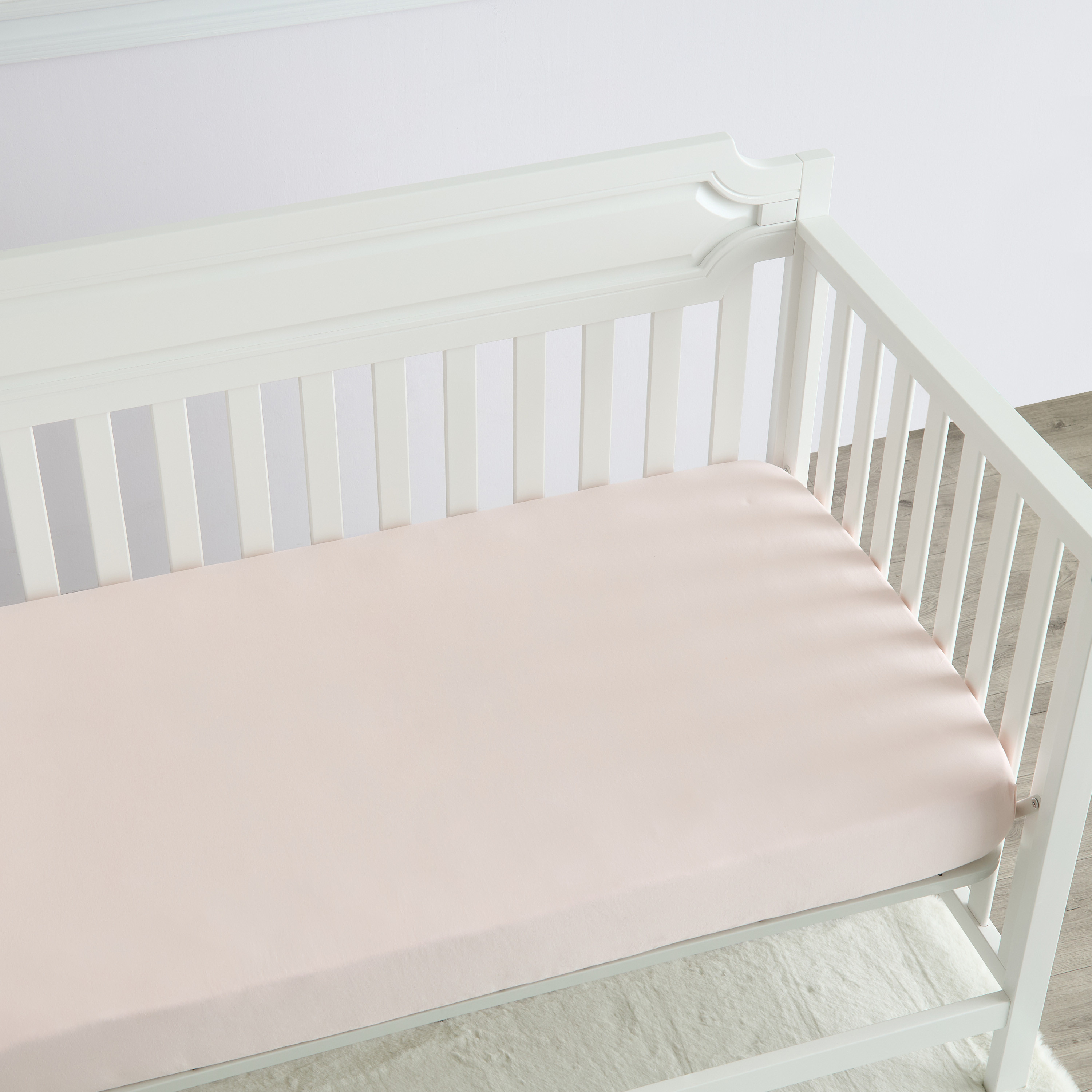 Juniors Solid Fitted Sheet - 70x130x20 cm-baby-nursery-babybedding-image-2