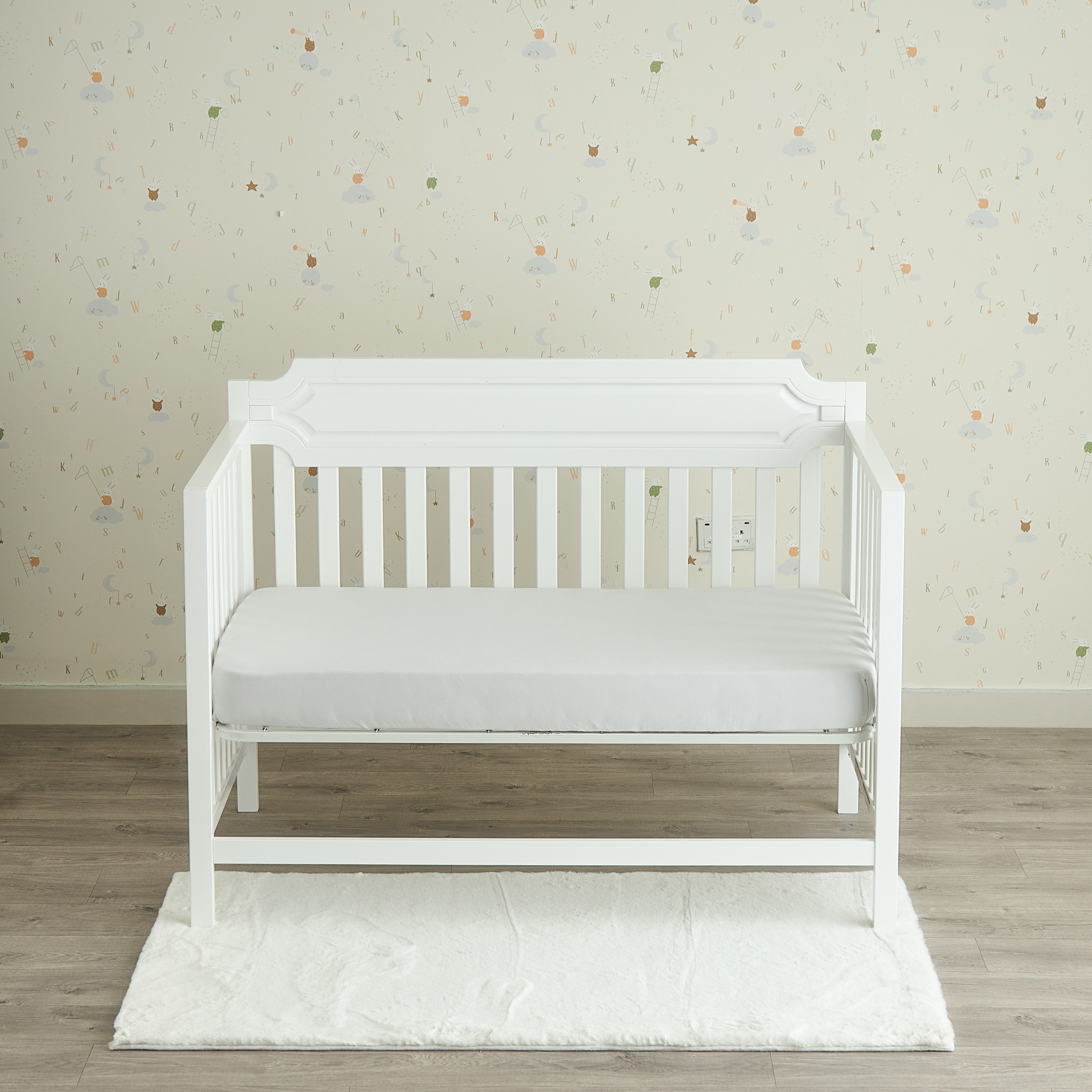 Juniors Solid Fitted Sheet - 70x130x20 cm-baby-nursery-babybedding-image-1