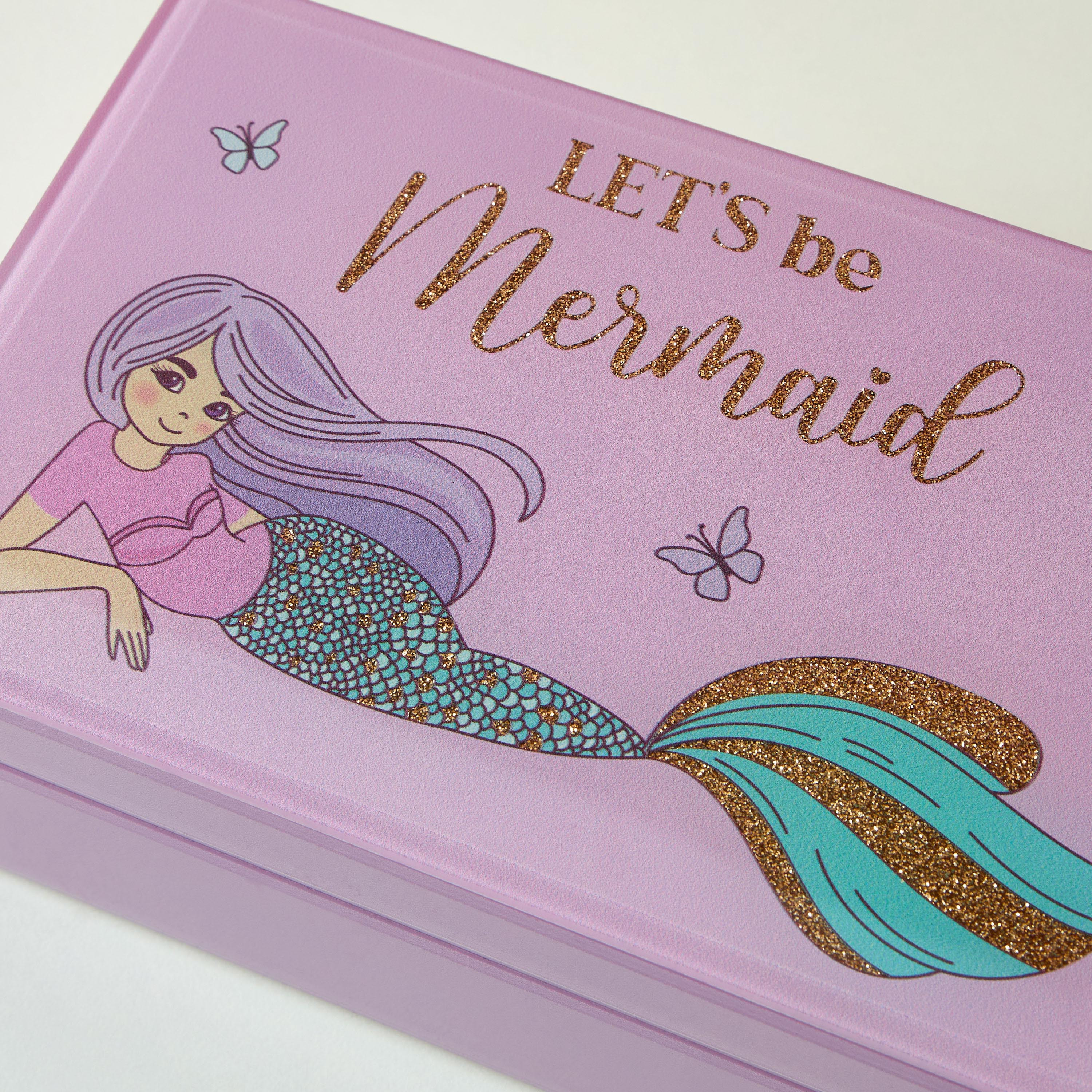 Mermaid Glass Jewellery Box - 20x13x8 cm-women-watchesandjewellery-jewellery-storage-image-4