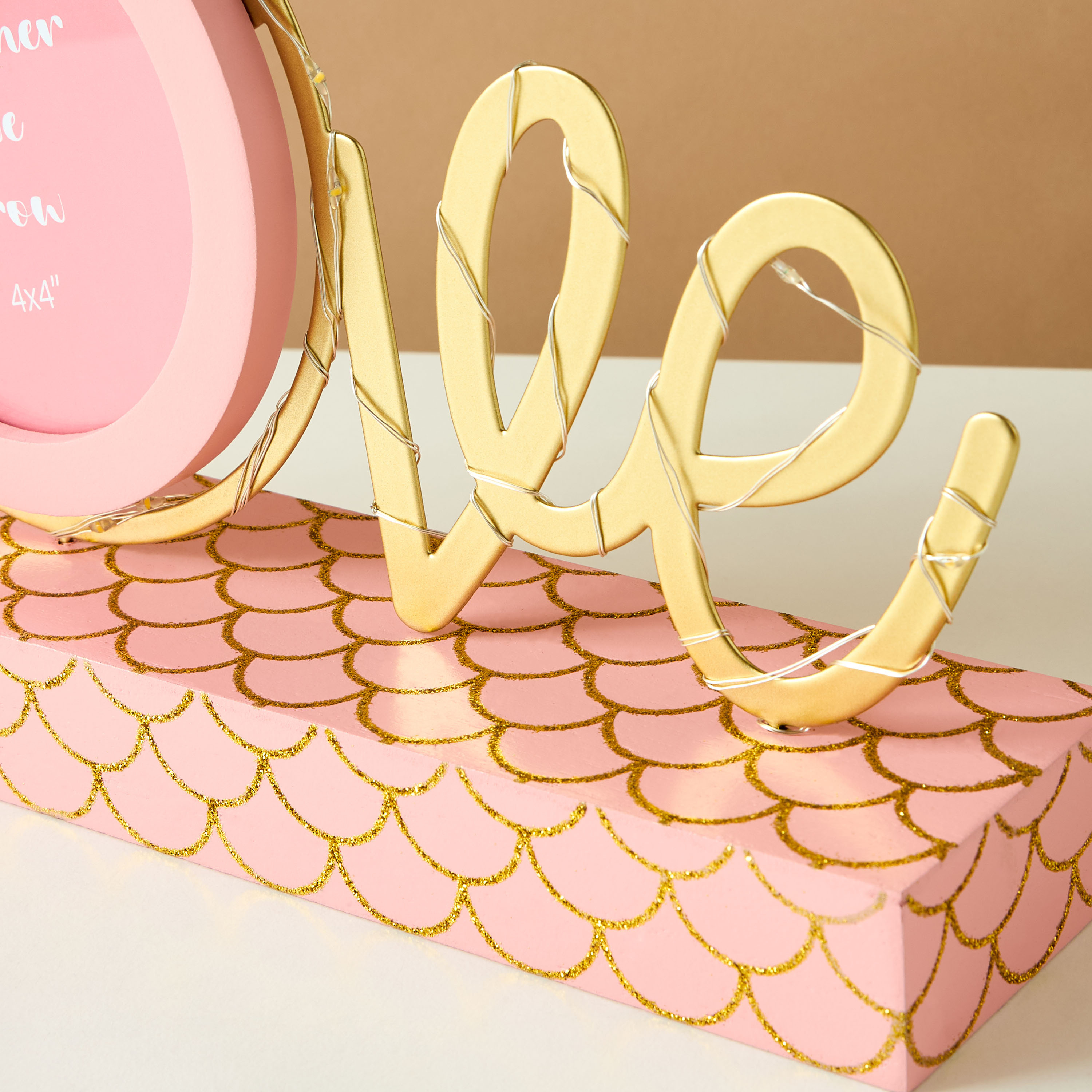 Mermaid Love Shaped LED Photo Frame- 30x5x15 cms-household-walldecorandmirrors-photoframes-image-5