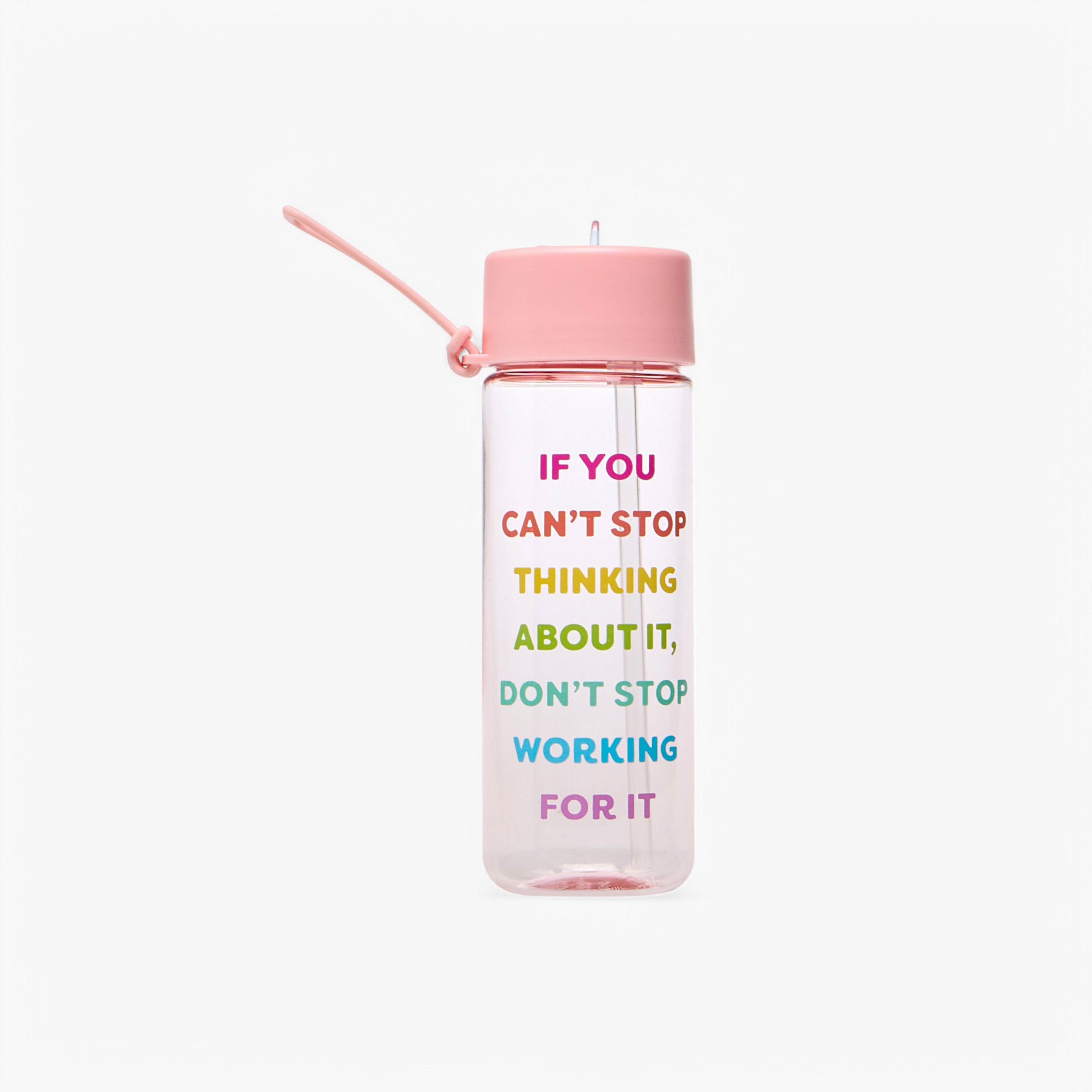Slogan Print Sipper Water Bottle-school-waterbottles-image-1