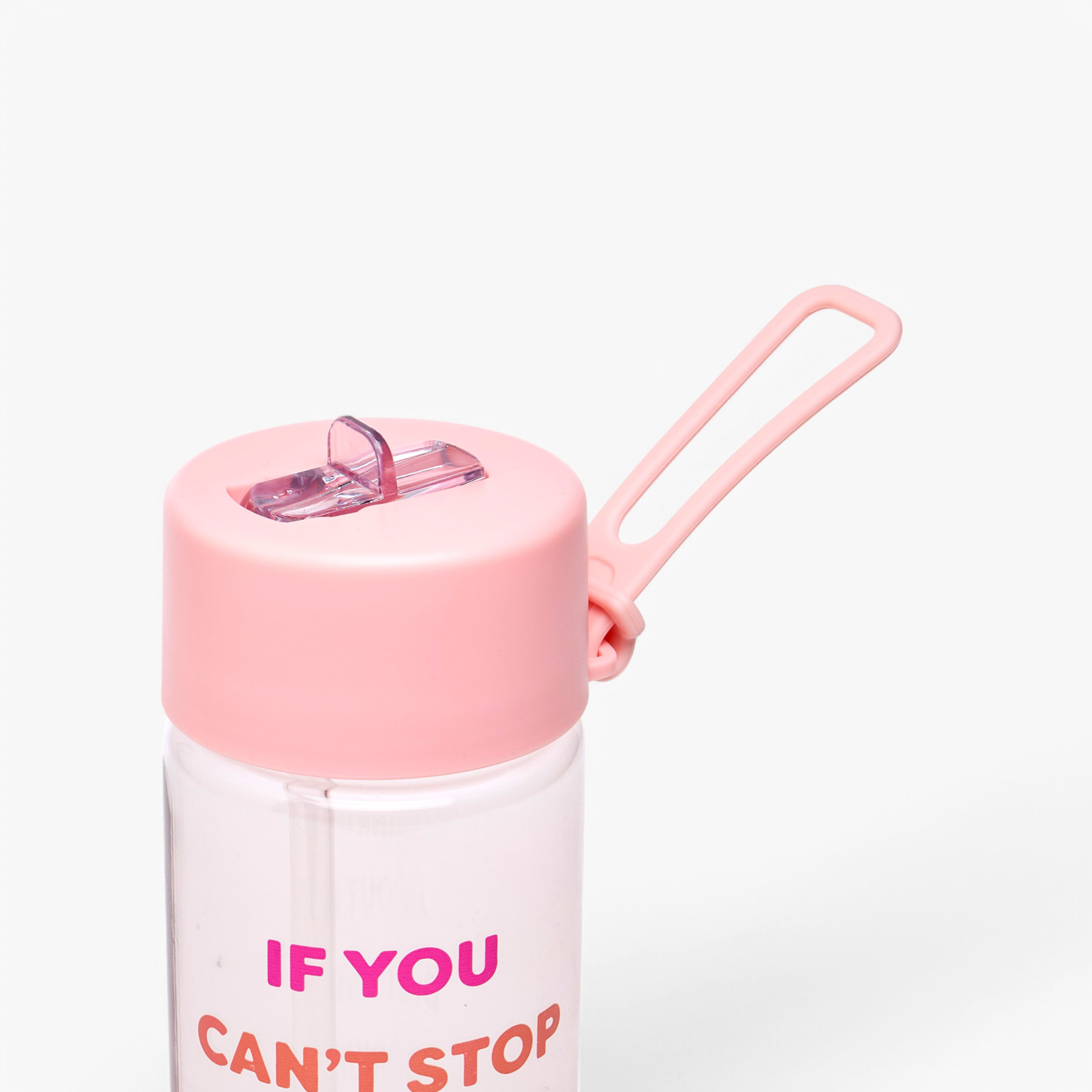 Slogan Print Sipper Water Bottle-school-waterbottles-image-3