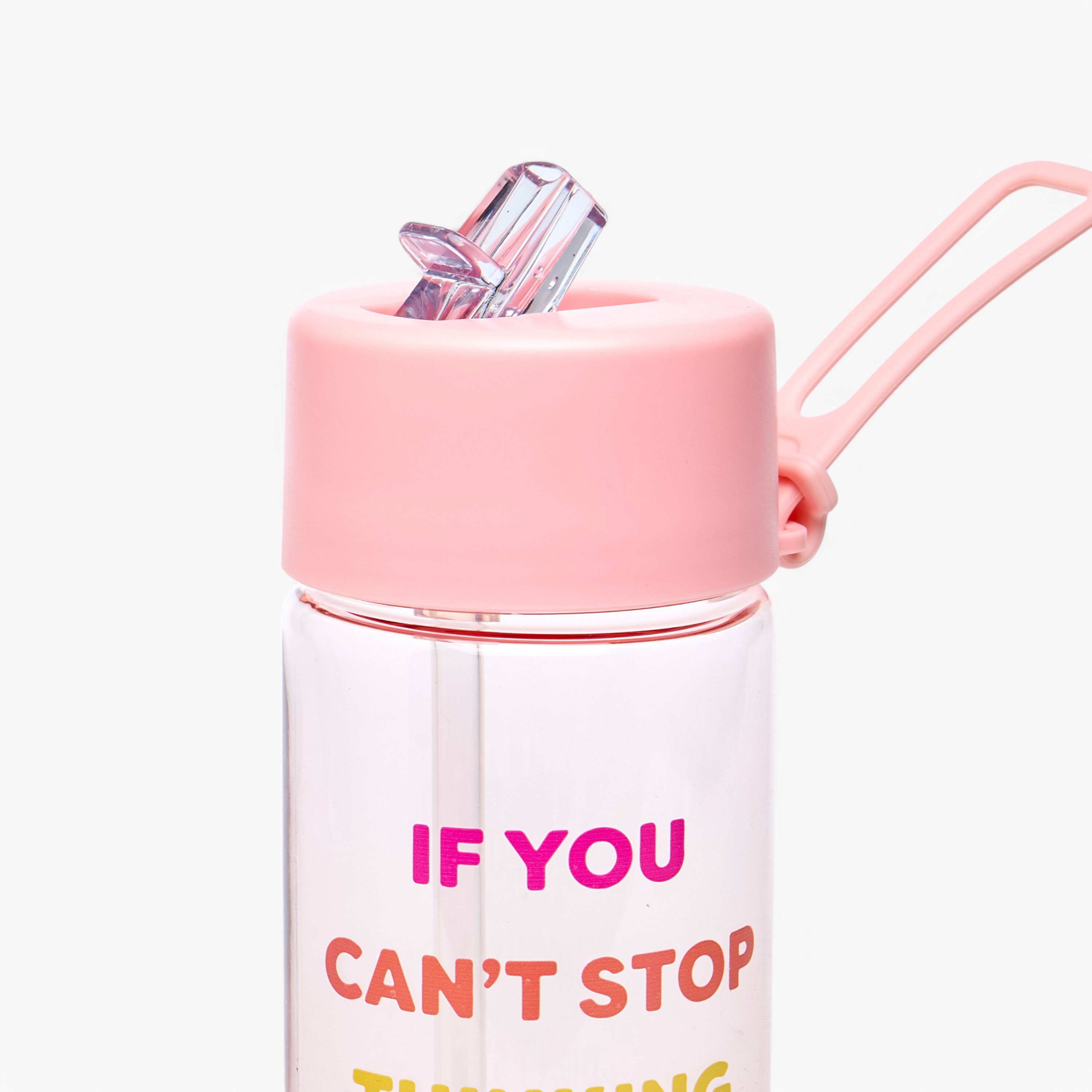 Slogan Print Sipper Water Bottle-school-waterbottles-image-4