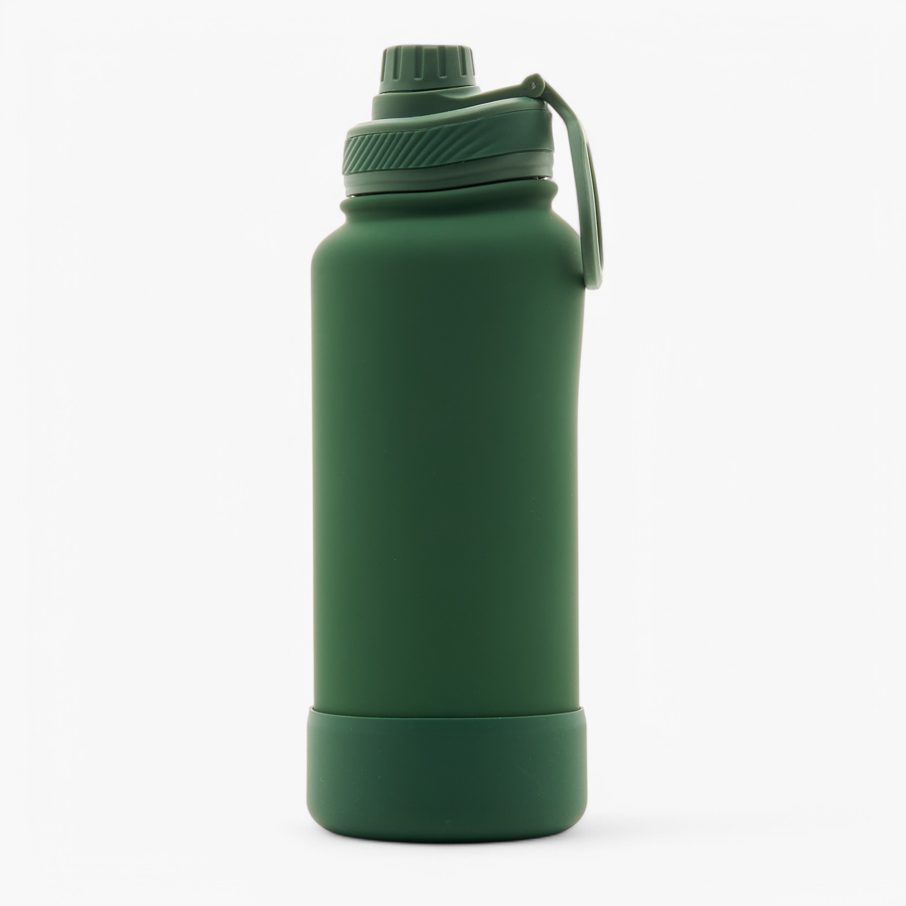 Solid Double Wall Stainless Steel Water Bottle with Handle - 1 L-school-waterbottles-image-1