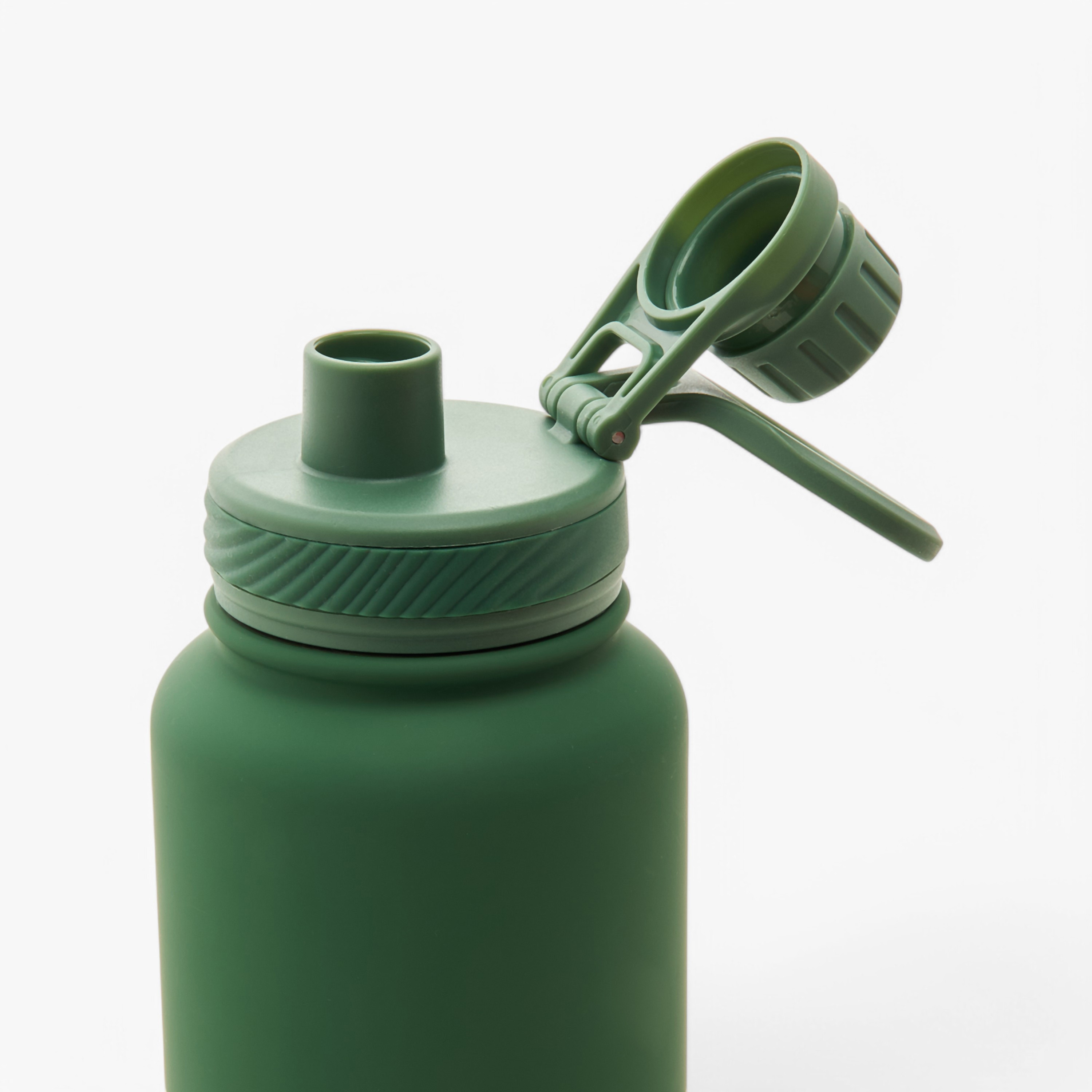Solid Double Wall Stainless Steel Water Bottle with Handle - 1 L-school-waterbottles-image-4