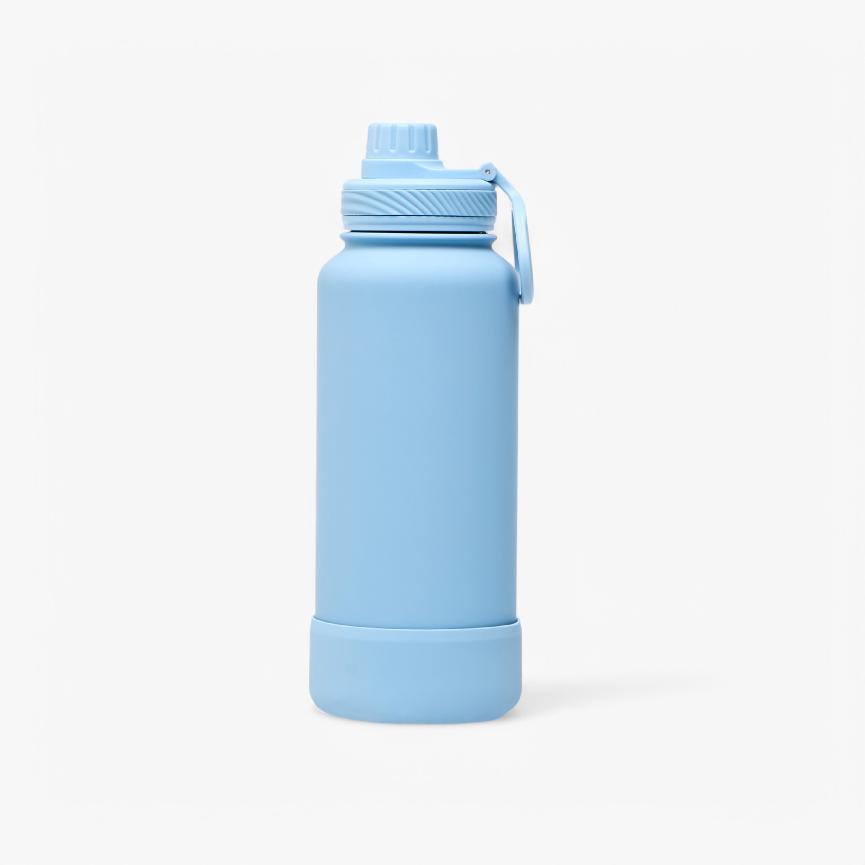 Solid Double Wall Stainless Steel Water Bottle with Handle - 1 L-school-waterbottles-image-1