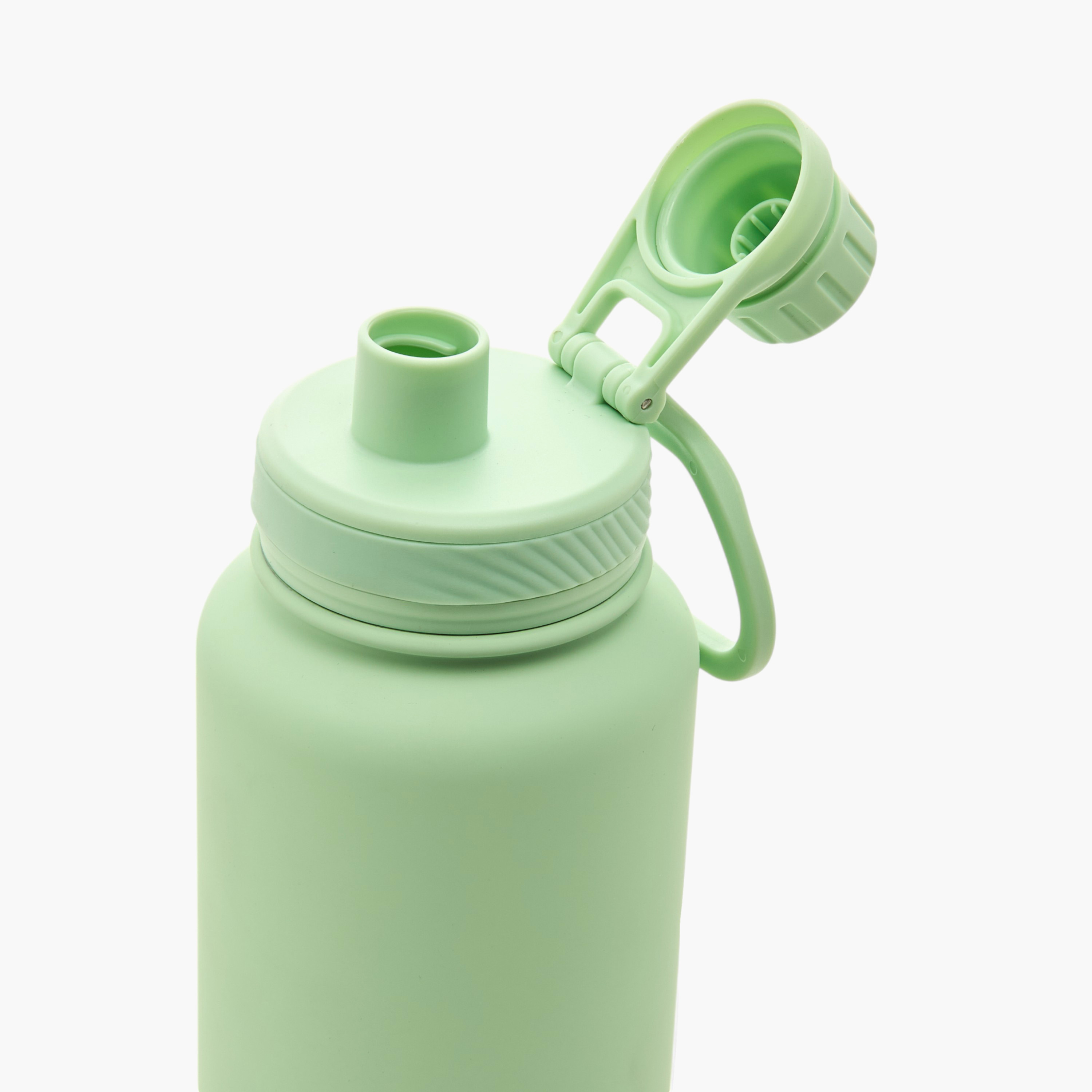 Solid Double Wall Stainless Steel Water Bottle with Handle - 1 L-school-waterbottles-image-4