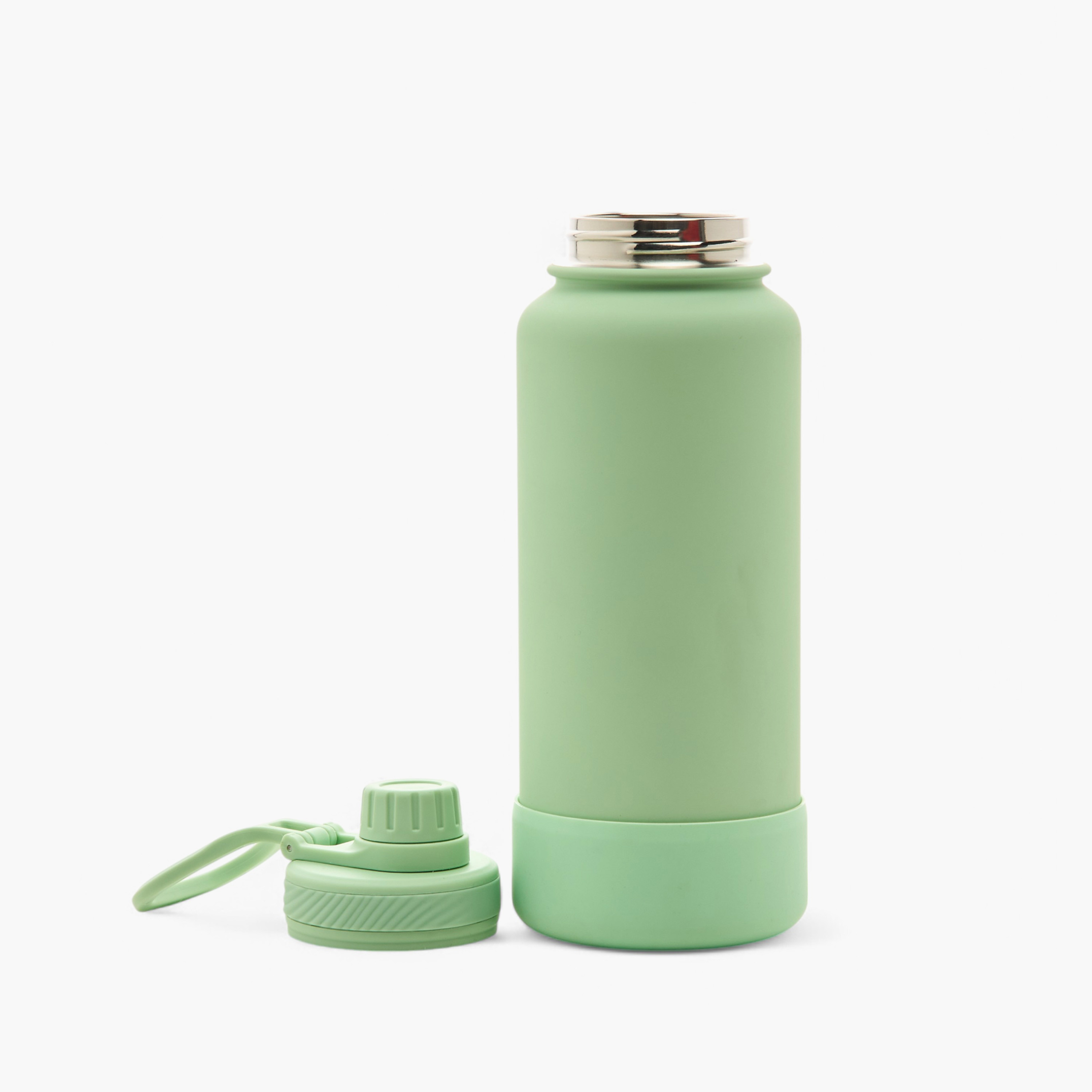 Solid Double Wall Stainless Steel Water Bottle with Handle - 1 L-school-waterbottles-image-5