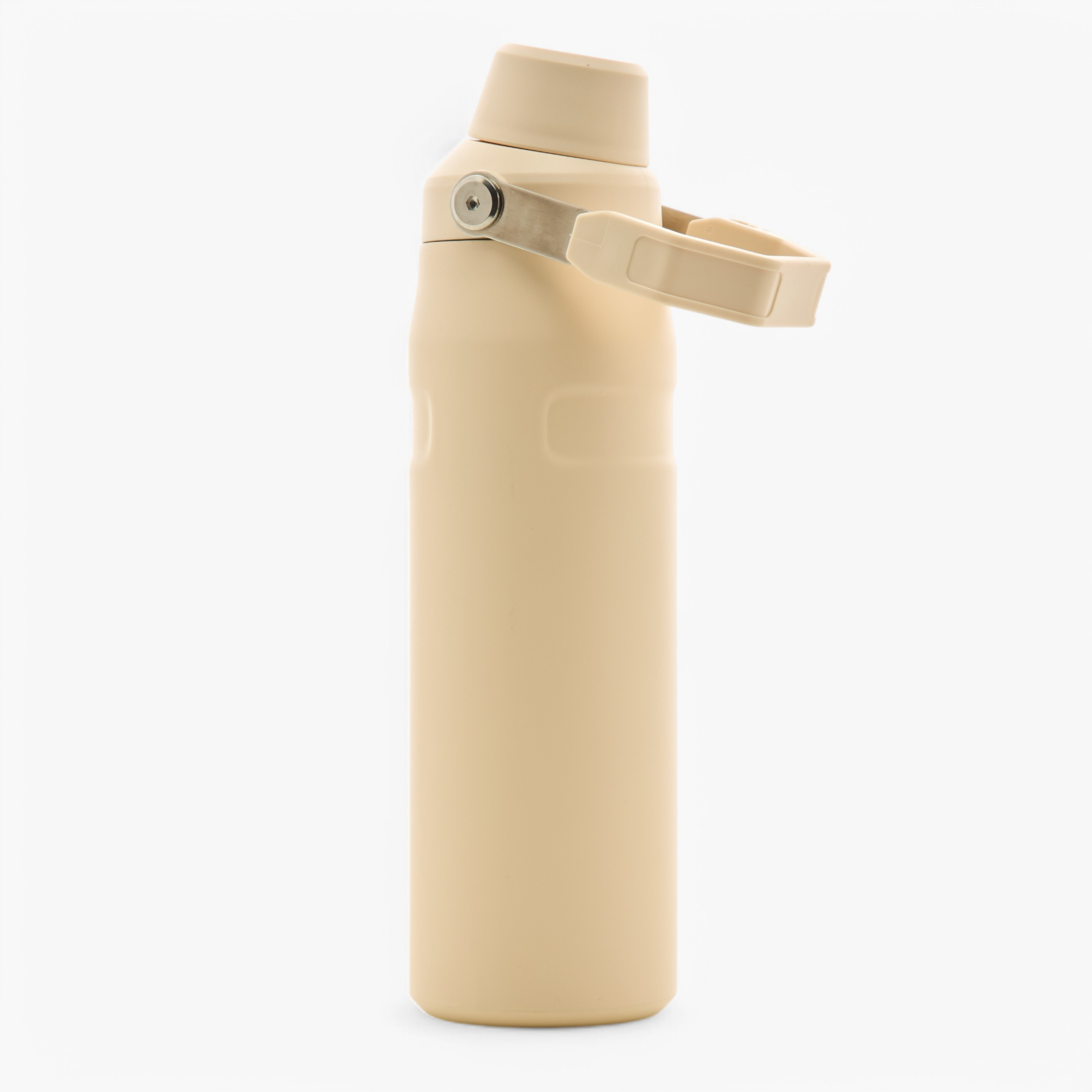 Solid Double Wall Stainless Steel Vaccum Bottle with Handle - 750 ml-school-waterbottles-image-1