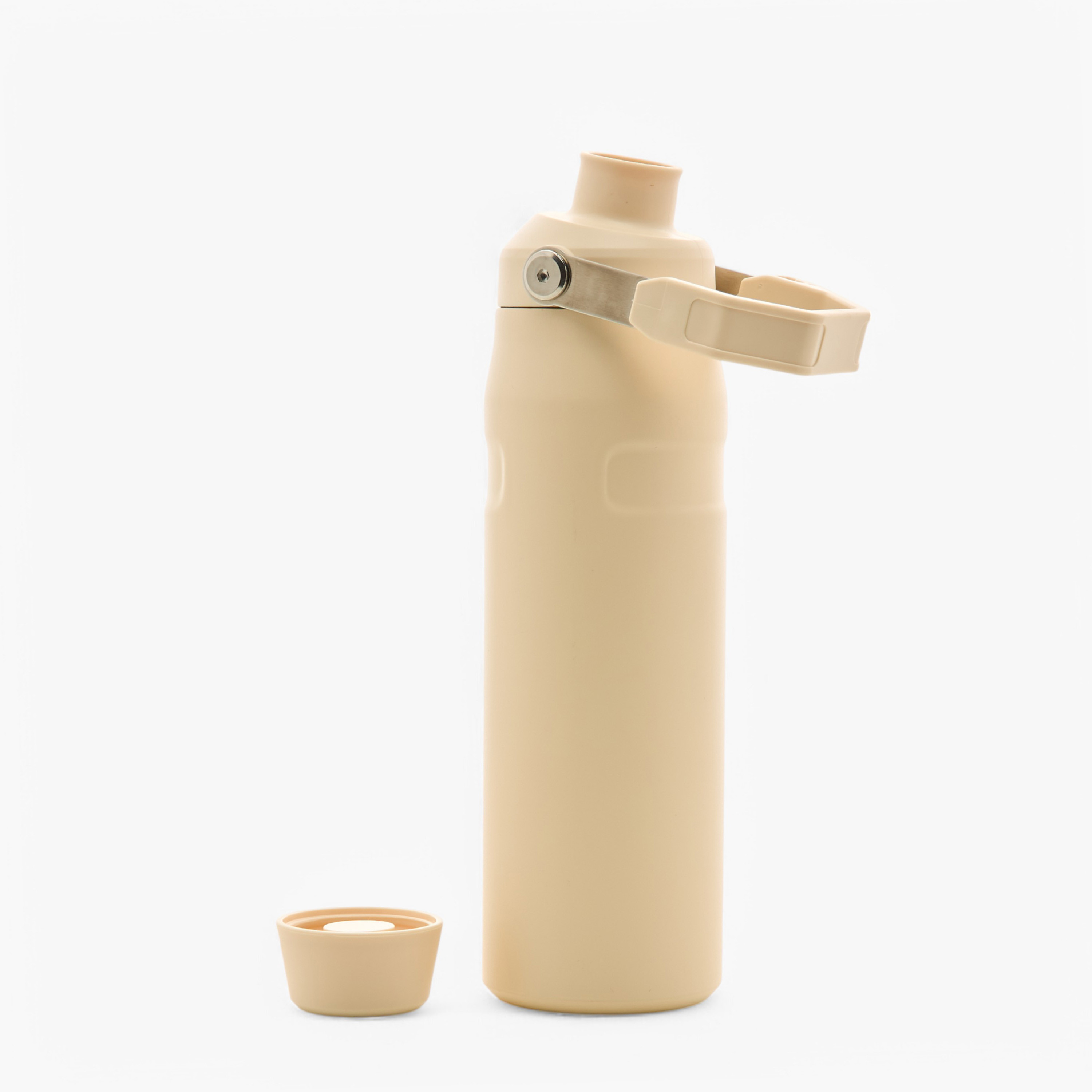 Solid Double Wall Stainless Steel Vaccum Bottle with Handle - 750 ml-school-waterbottles-image-2