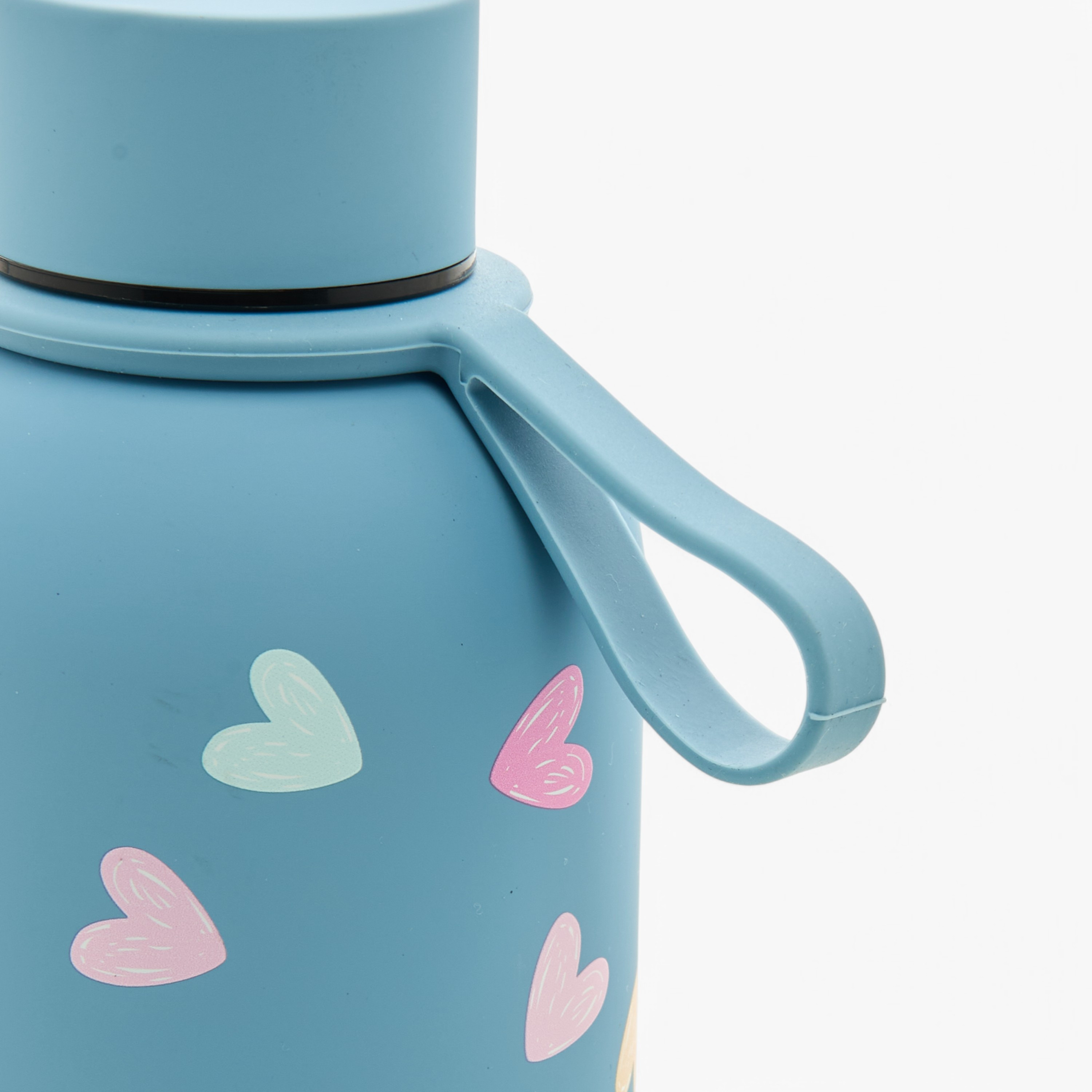 All-Over Heart Print Stainless Steel Water Bottle - 500 ml-school-waterbottles-image-4