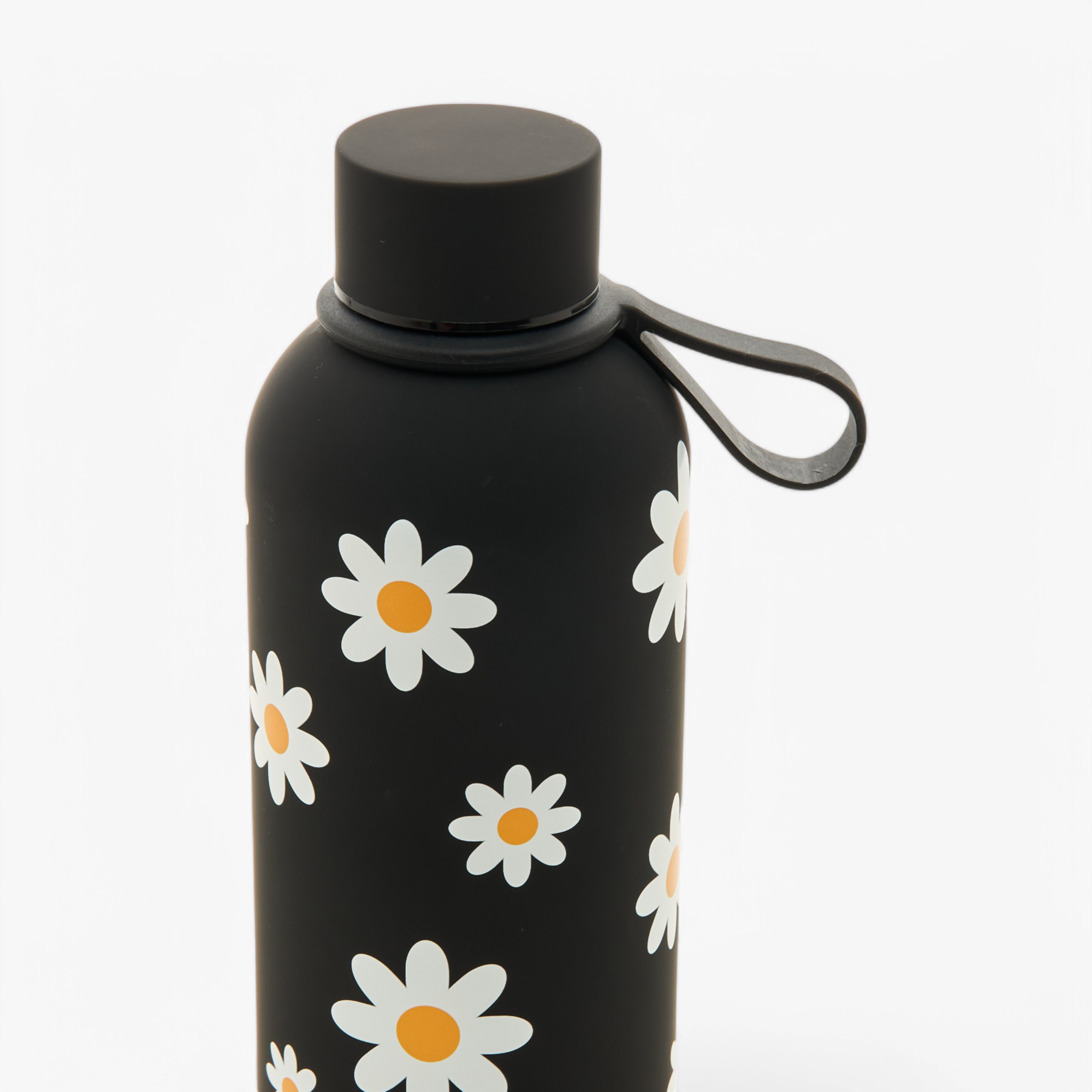 Floral Print Water Bottle with Screw Lid and Handle - 500 ml-school-waterbottles-image-3