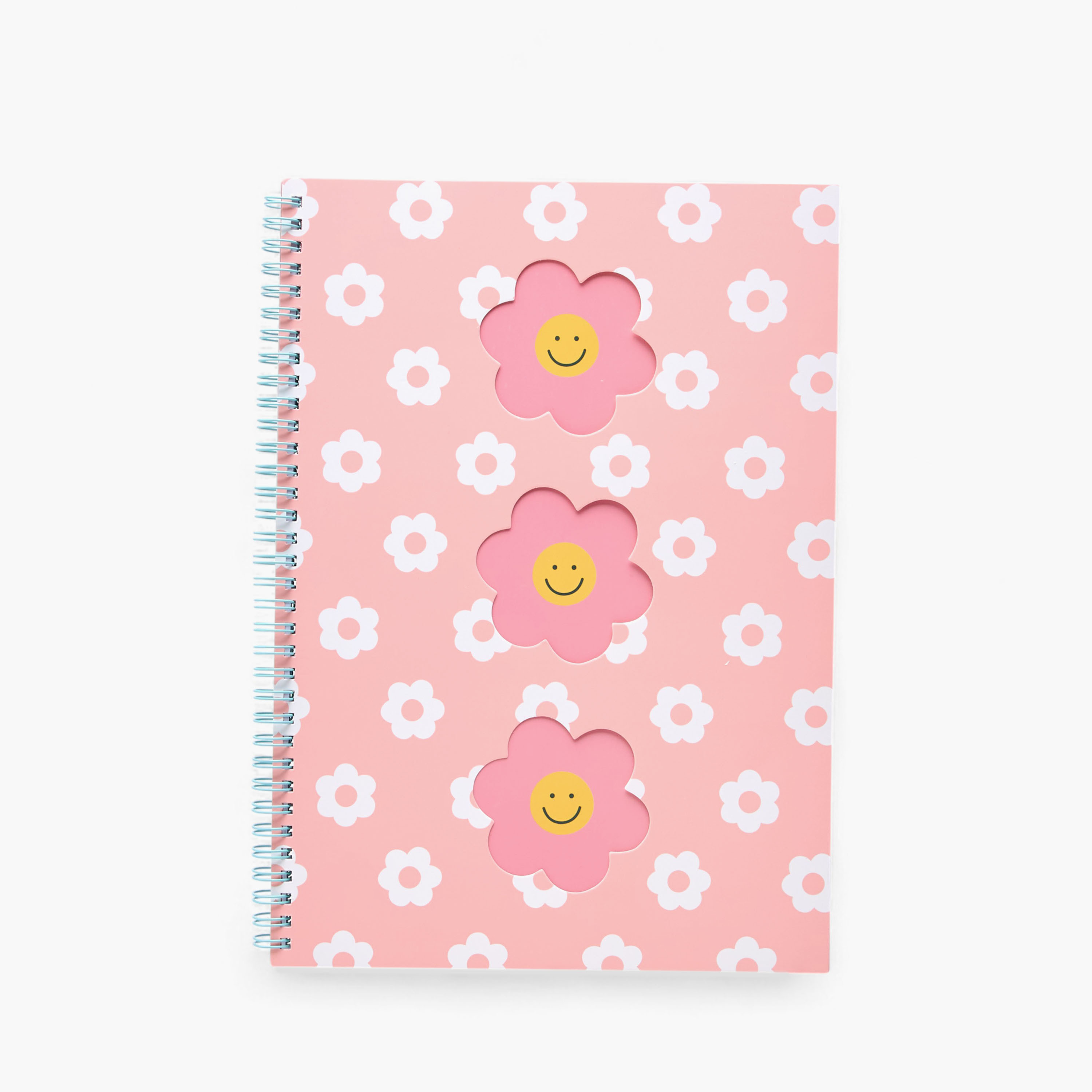 Floral Print 60-Sheet Ruled Sprial A4 Notebook-school-stationery-notebooks-image-1