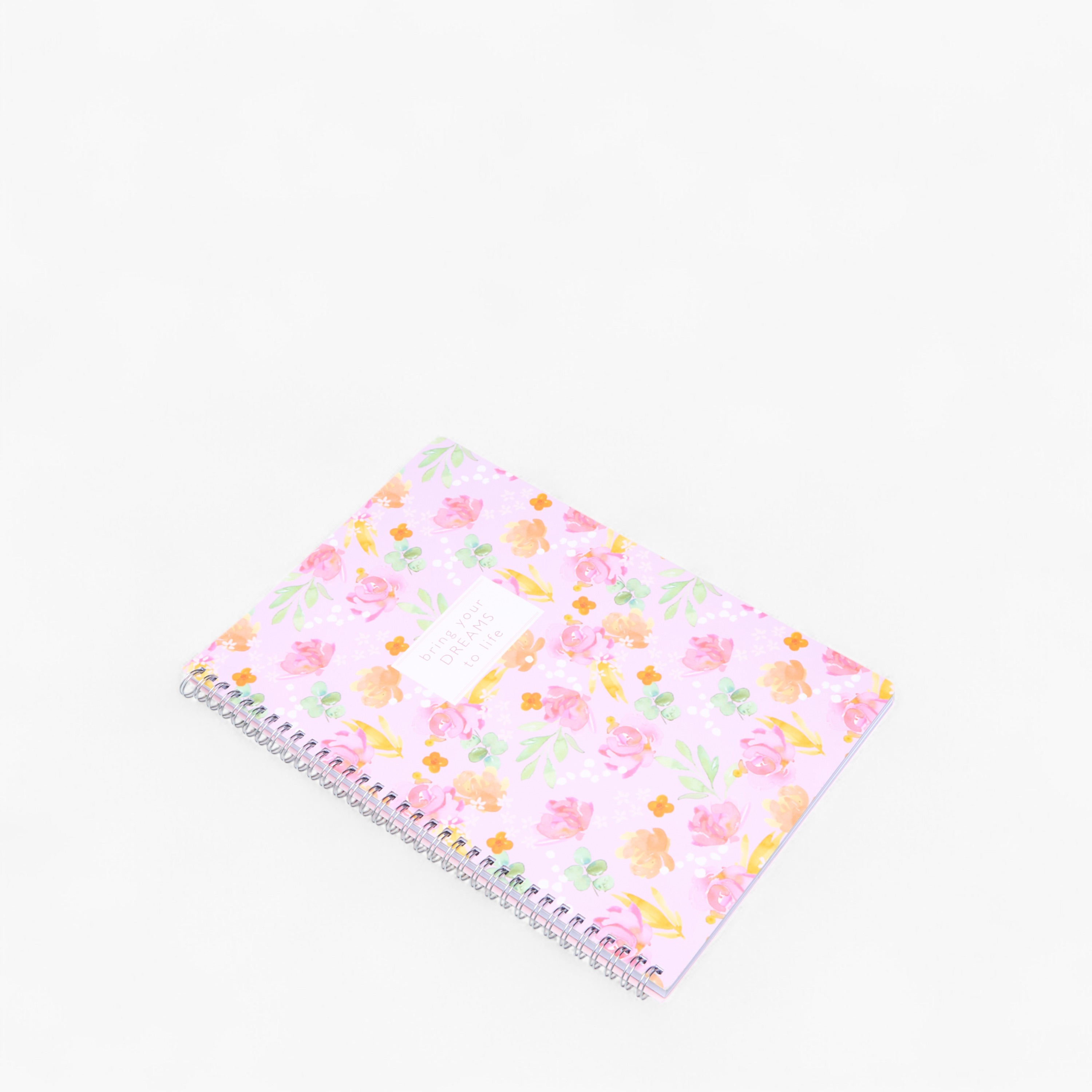 Floral Print 60-Sheet Ruled Sprial A4 Notebook-school-stationery-notebooks-image-2