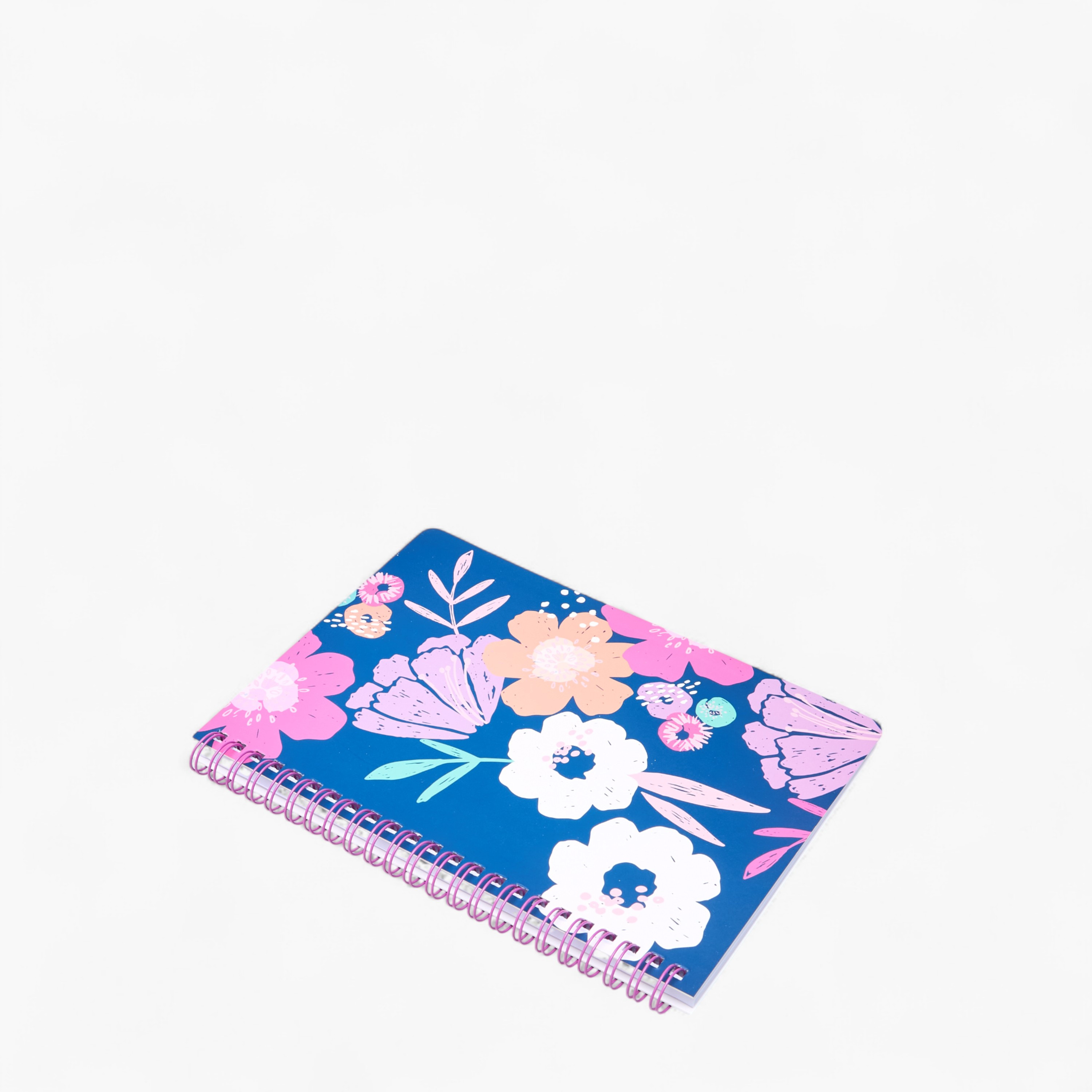 Floral Print 60-Sheet Ruled Sprial A5 Notebook-school-stationery-notebooks-image-2