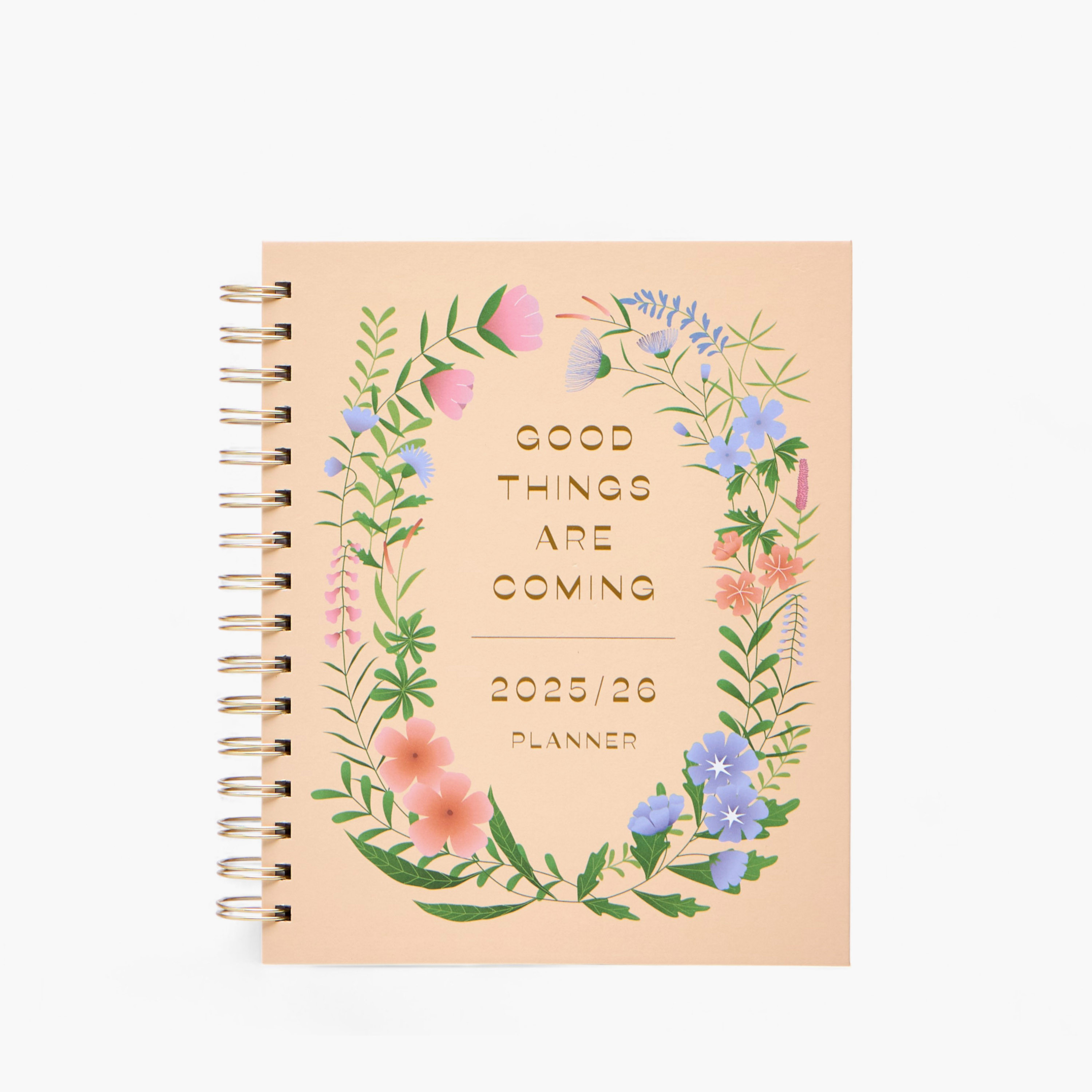 Slogan Print 18-Month Hardcover Agenda Planner-school-stationery-notebooks-image-2