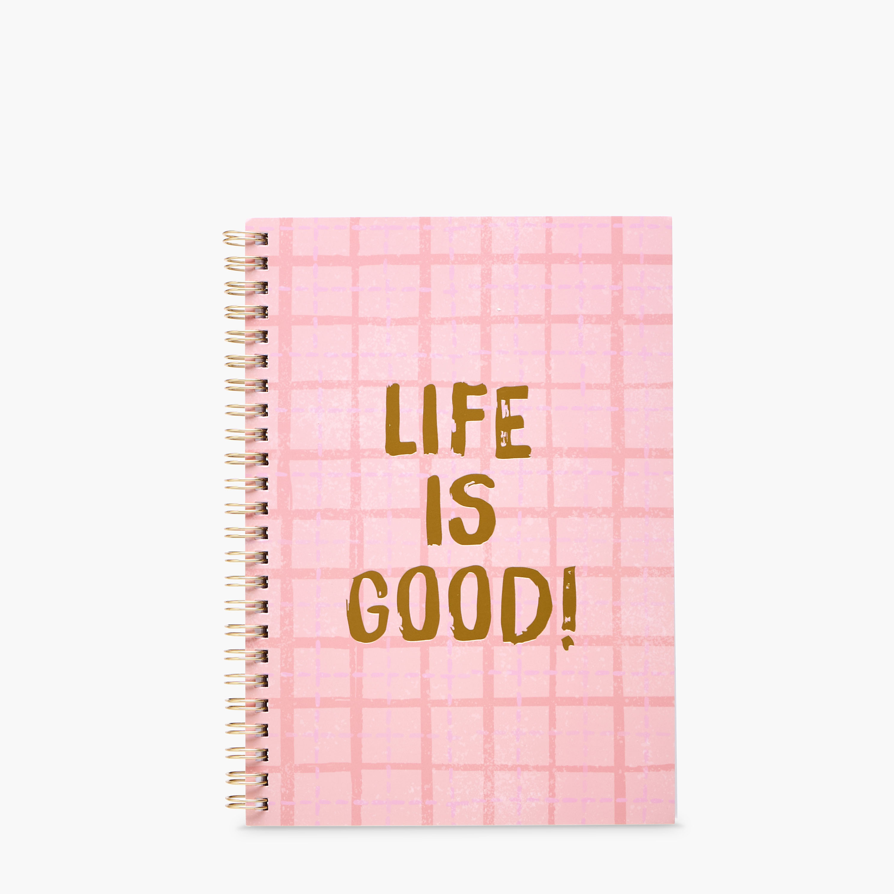 Slogan Print A5 Ruled Spiral Notebook-school-stationery-notebooks-image-1