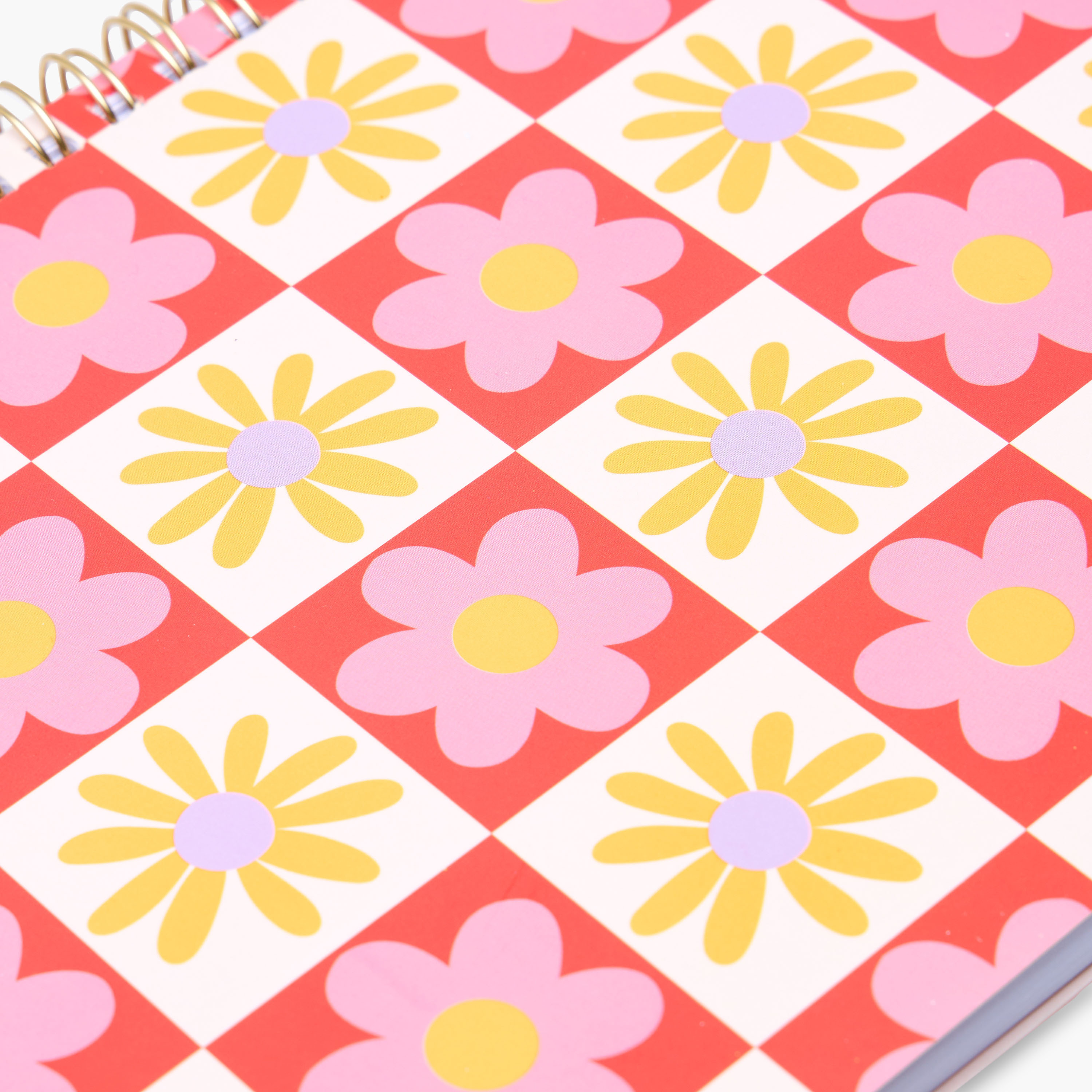 Floral Print A5 Ruled Spiral Notebook-school-stationery-notebooks-image-4