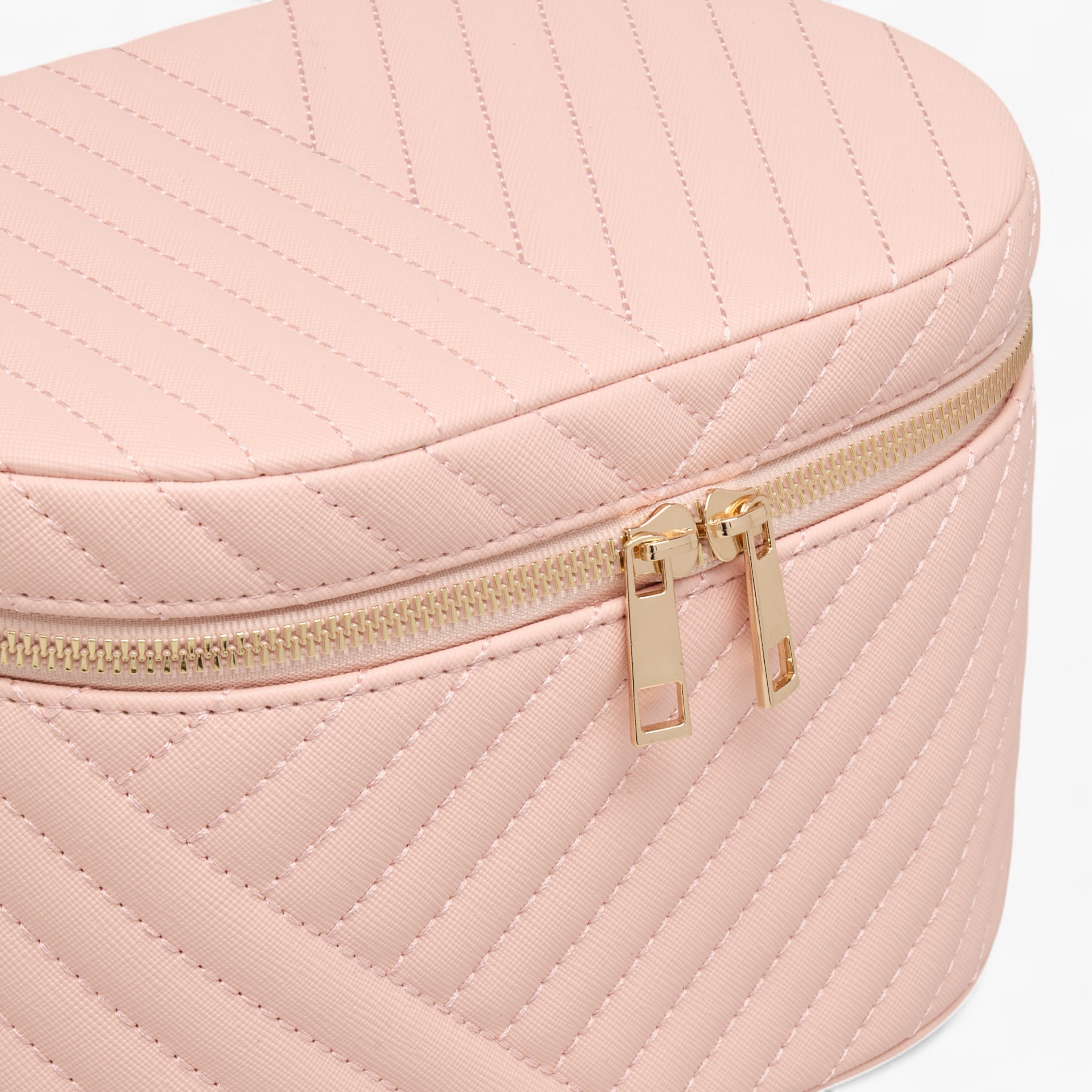 Ellipse Quilted Jewellery Box with Zip Closure-women-watchesandjewellery-jewellery-storage-image-4