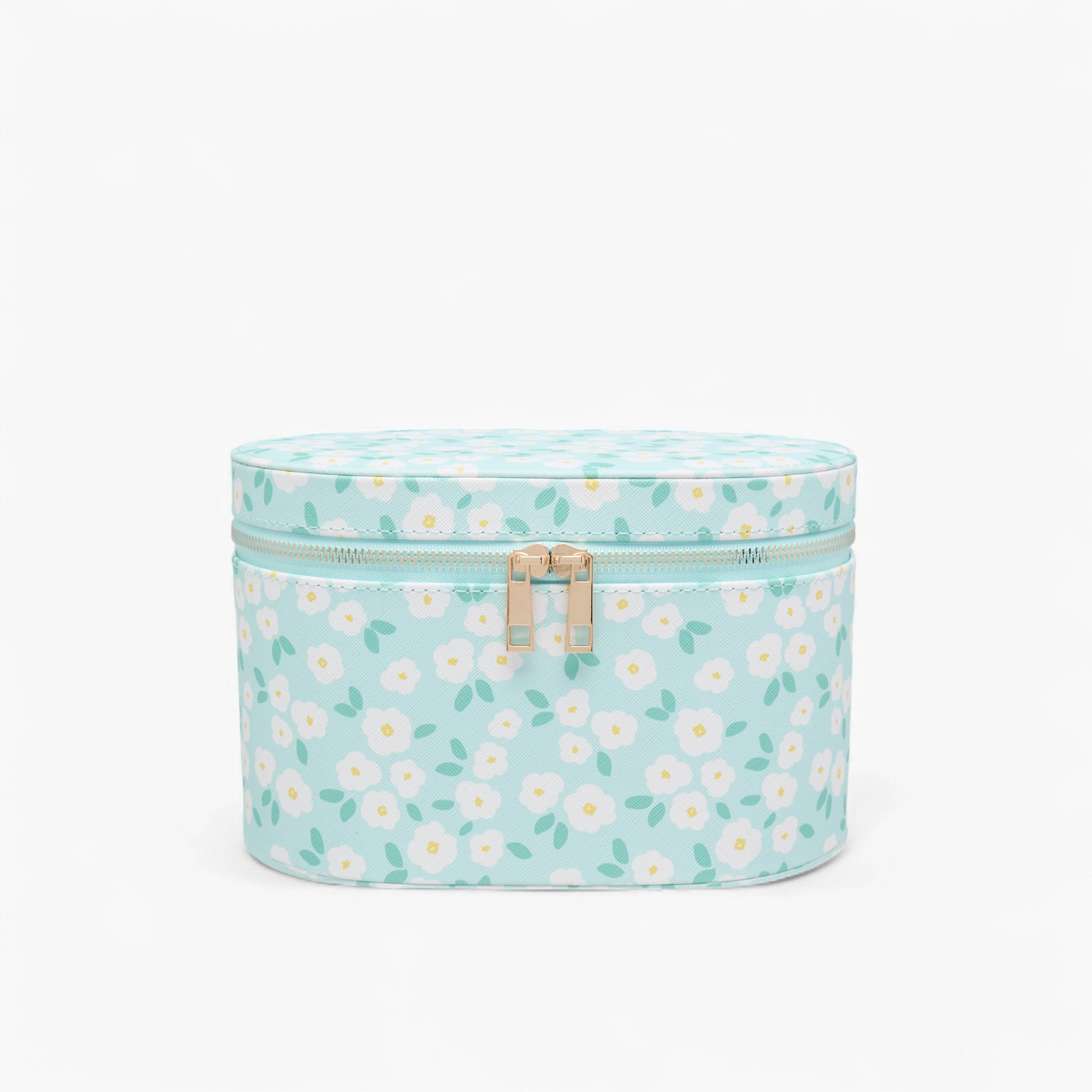Floral Print Jewellery Box with Zip Closure -  23x15x14 cms-women-watchesandjewellery-jewellery-storage-image-2