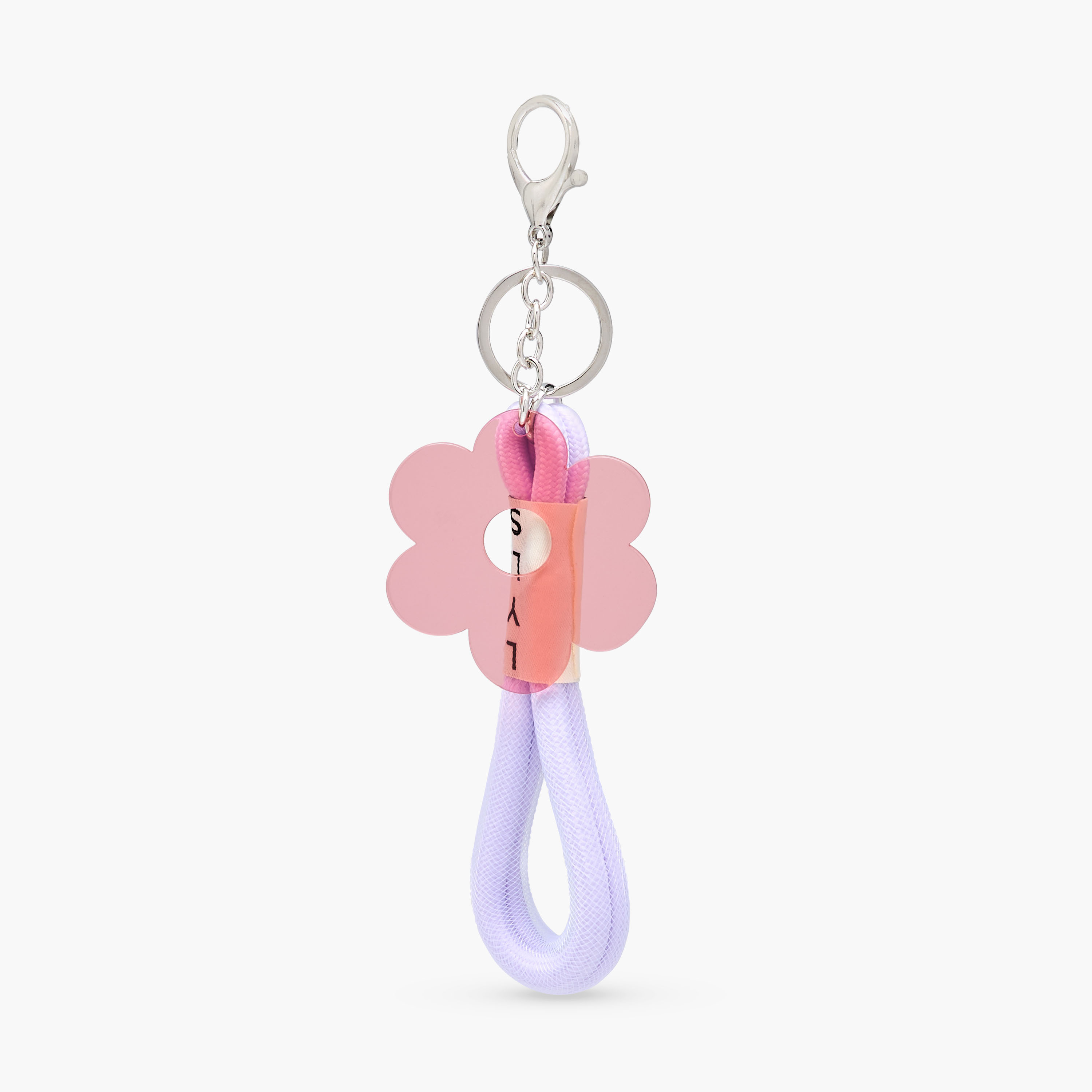 Flower Charm Keyring with Strap and Lobster Hook-girls-accessories-keyringsandbagcharms-image-2
