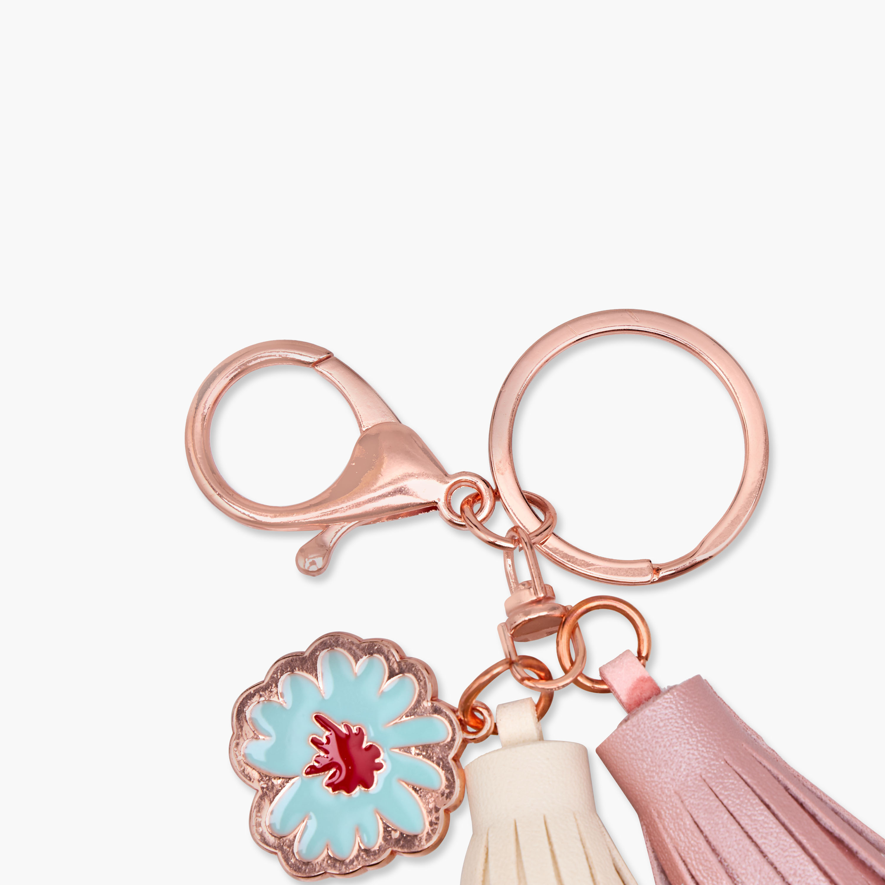 Flower Charm Keyring with Tassels and Lobster Hook-girls-accessories-keyringsandbagcharms-image-4